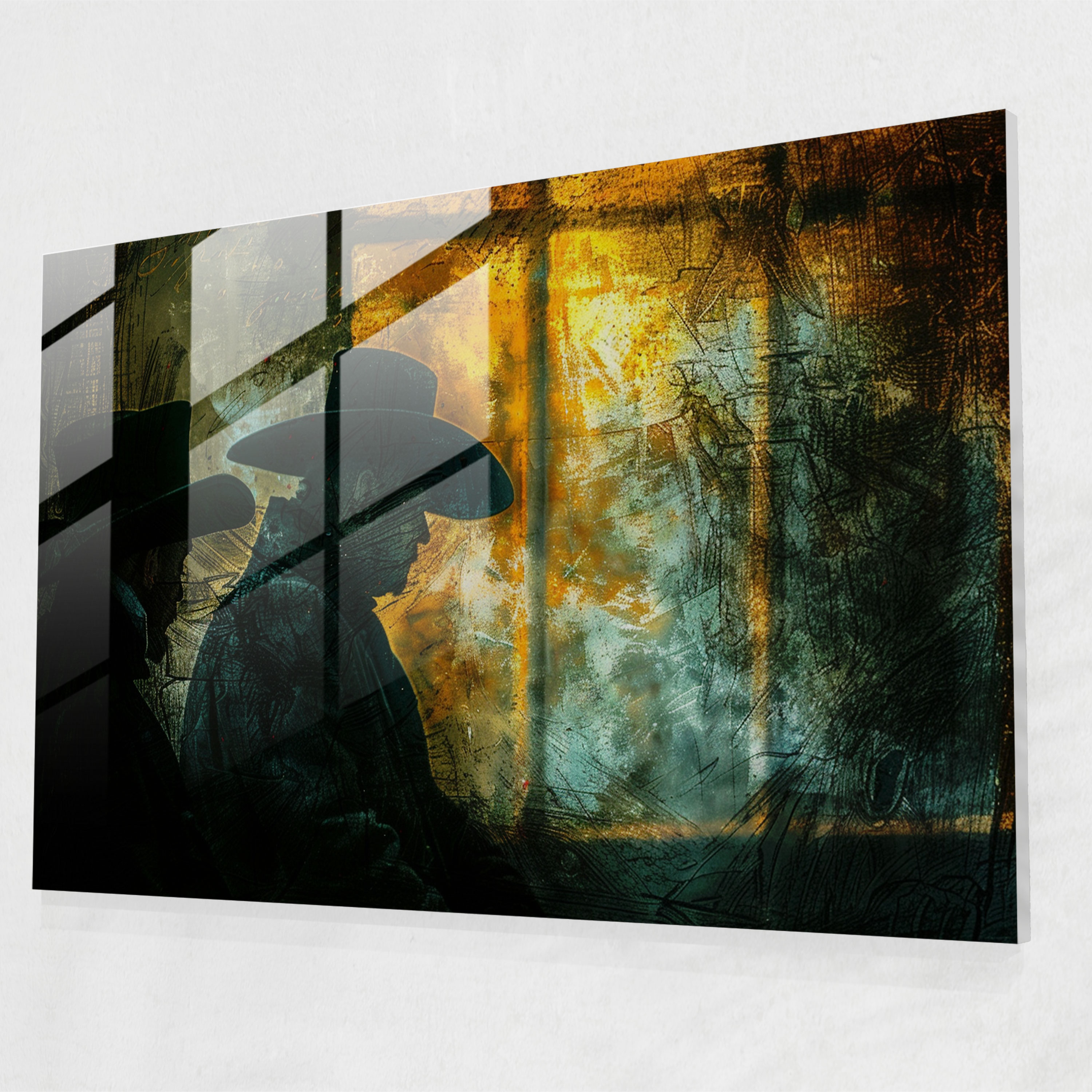 Rembrandt Glass Wall Art - Night Watchmen In Shadows - Rembrandt, Modern Art, Wall Decoration, Rembrandt