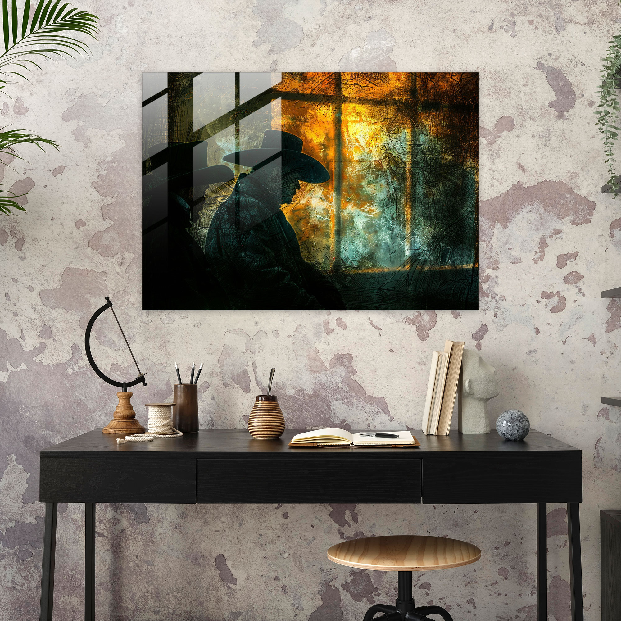 Rembrandt Glass Wall Art - Night Watchmen In Shadows - Rembrandt, Modern Art, Wall Decoration, Rembrandt