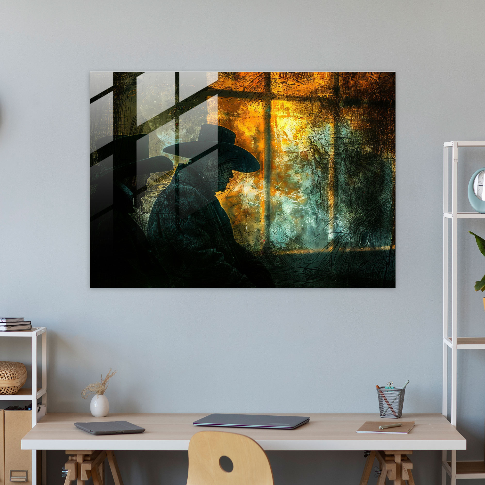 Rembrandt Glass Wall Art - Night Watchmen In Shadows - Rembrandt, Modern Art, Wall Decoration, Rembrandt