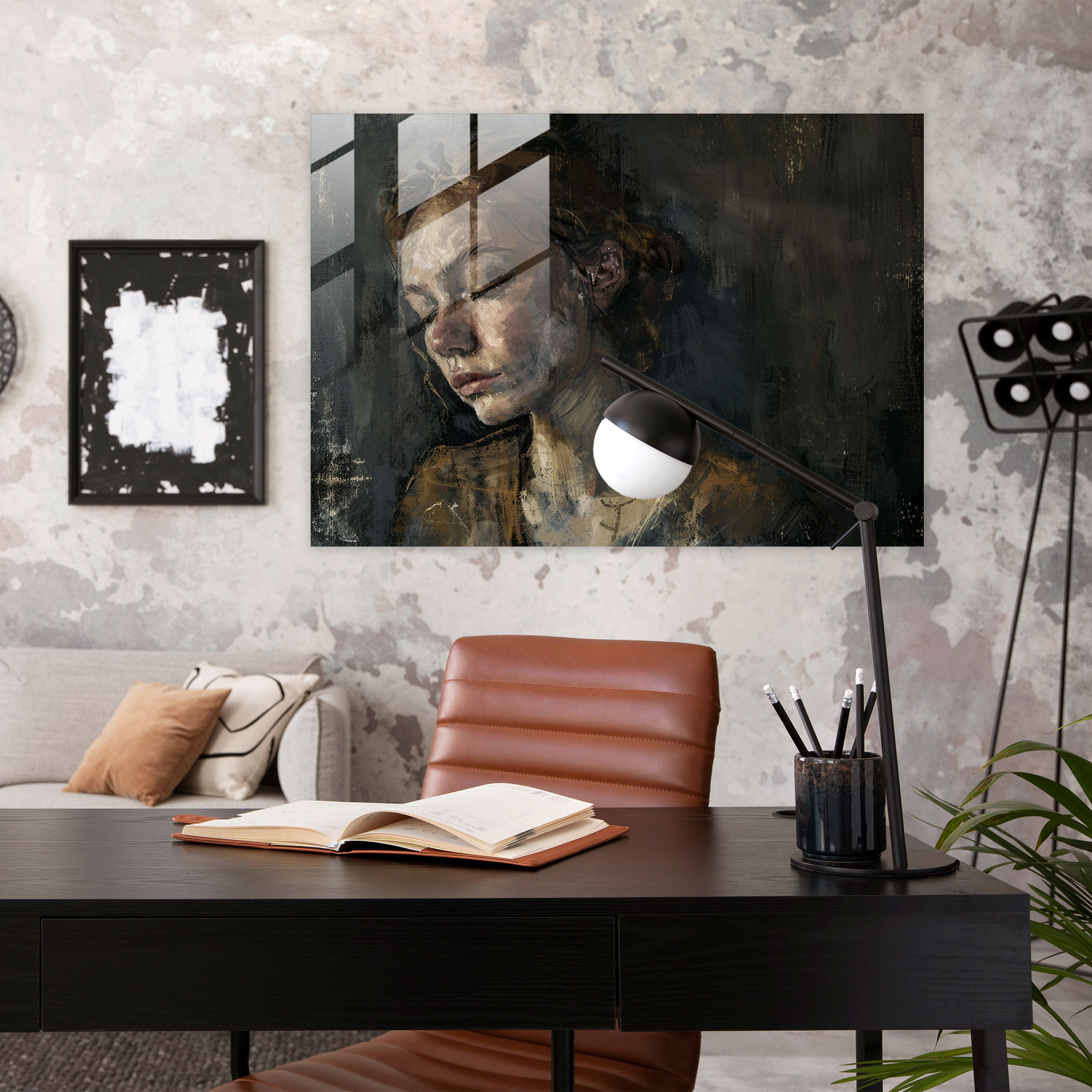 Rembrandt Glass Wall Art - Intimate Portrait Of A Woman - Rembrandt, Wall Decoration, Modern Art, Glass Wall Art