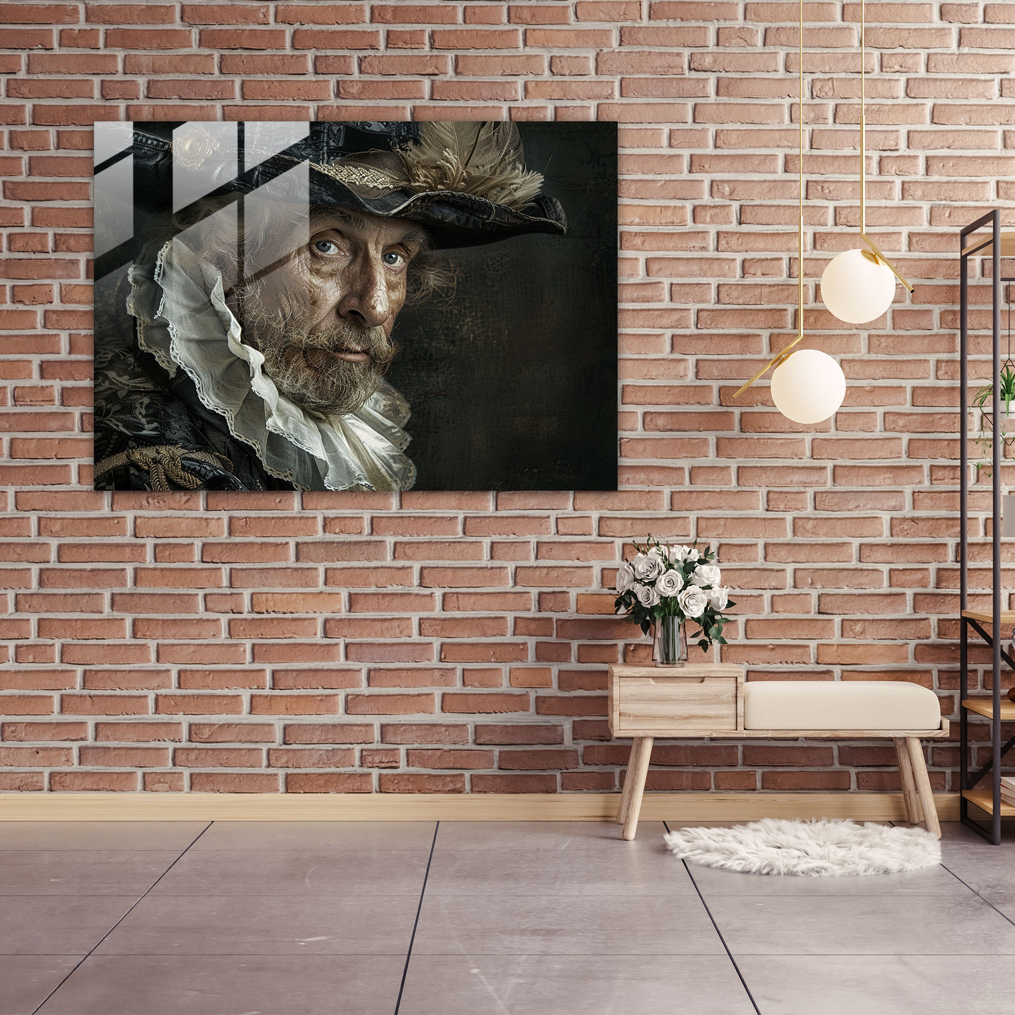 Rembrandt Glass Print - Regal Masters - Rembrandt, Sophisticated, Glass Wall Art, Old Masters