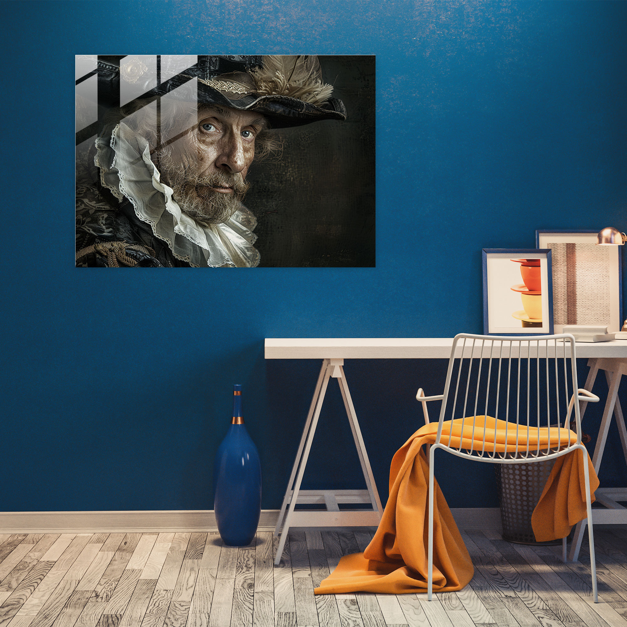 Rembrandt Glass Print - Regal Masters - Rembrandt, Sophisticated, Glass Wall Art, Old Masters