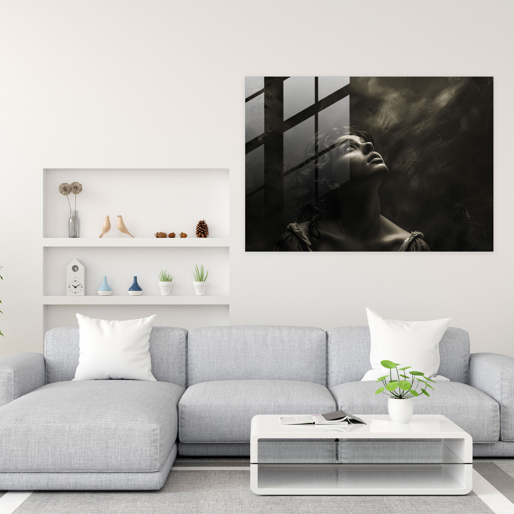 Rembrandt Glass Wall Art - Dramatic Portrait - Rembrandt, Rembrandt, Glass Wall Art, Dramatic Decor