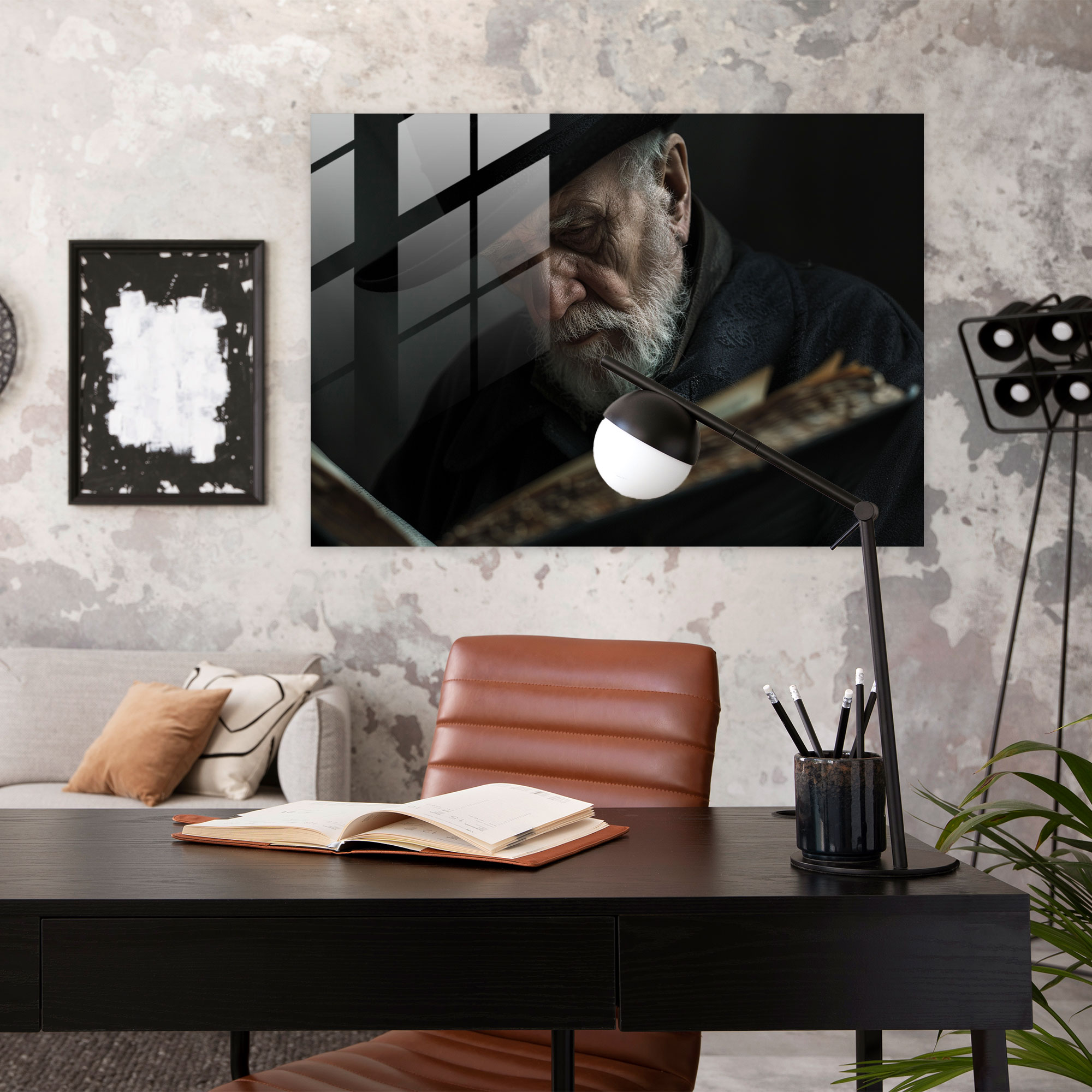 Rembrandt Glass Print Modern Art - Rembrandt, Rembrandt, Book, Modern Art