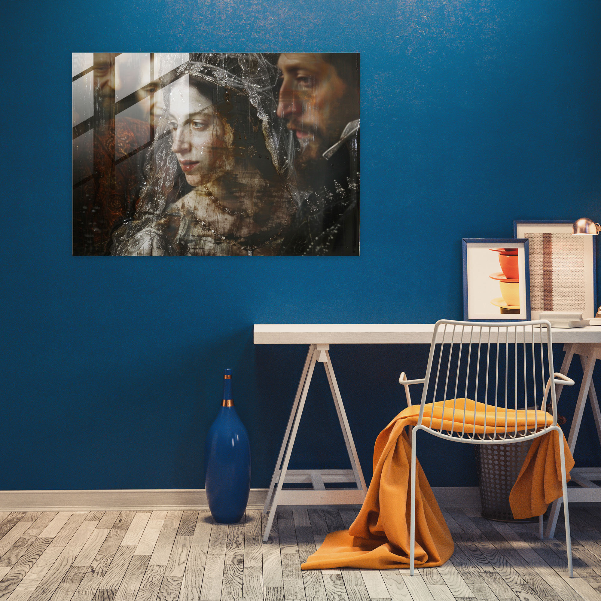 Rembrandt Glass Print - The Jewish Bride - Rembrandt, Art Connoisseurs, Sophistication, Glass Print