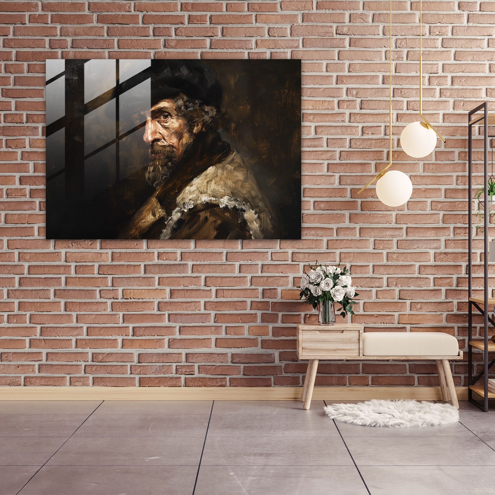 Rembrandt Wall Decoration - Rembrandt, Self-Portrait, Iconic Pose, Rembrandt