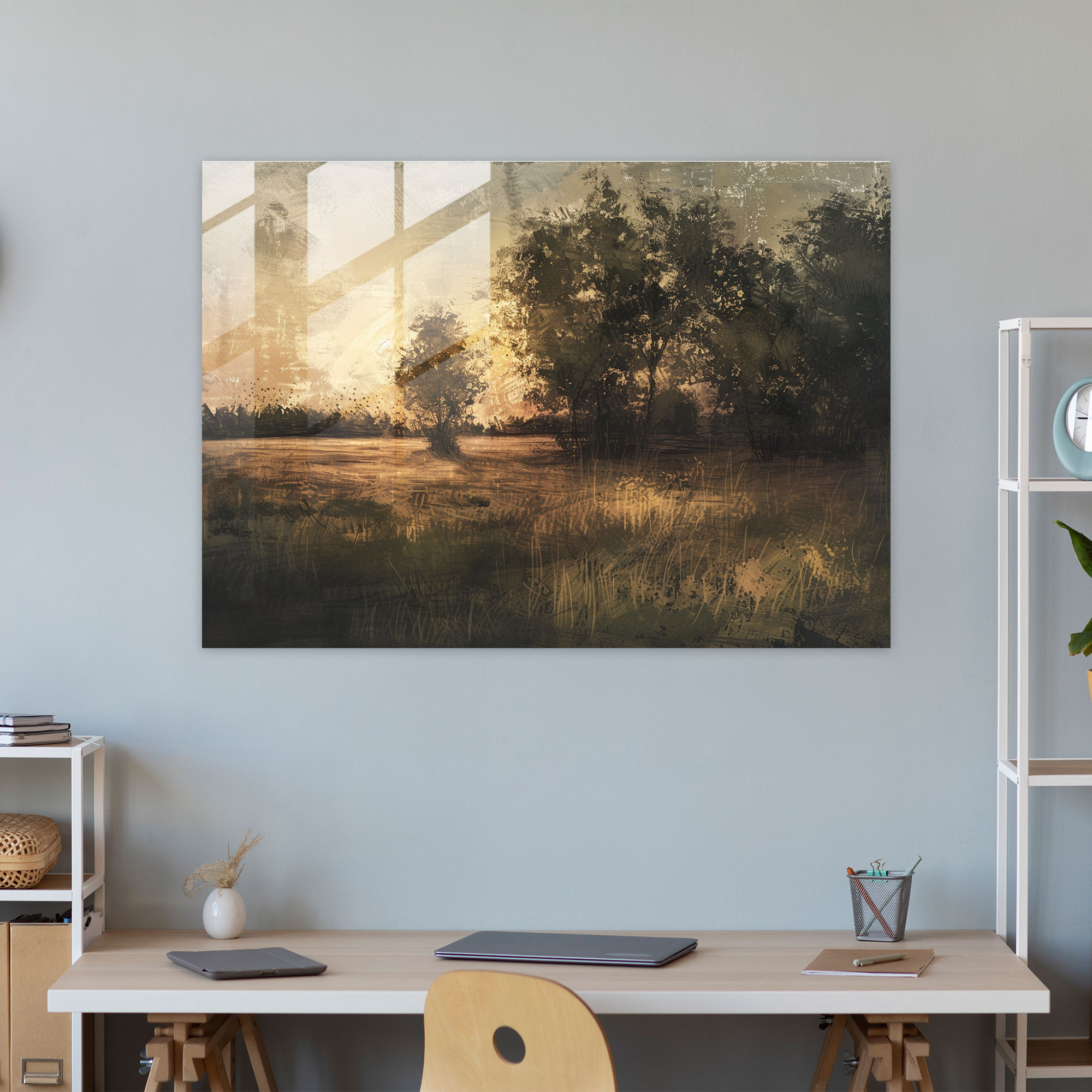 Rembrandt Modern Art - Rembrandt, Modern Art, Home Decoration, Glass Wall Art