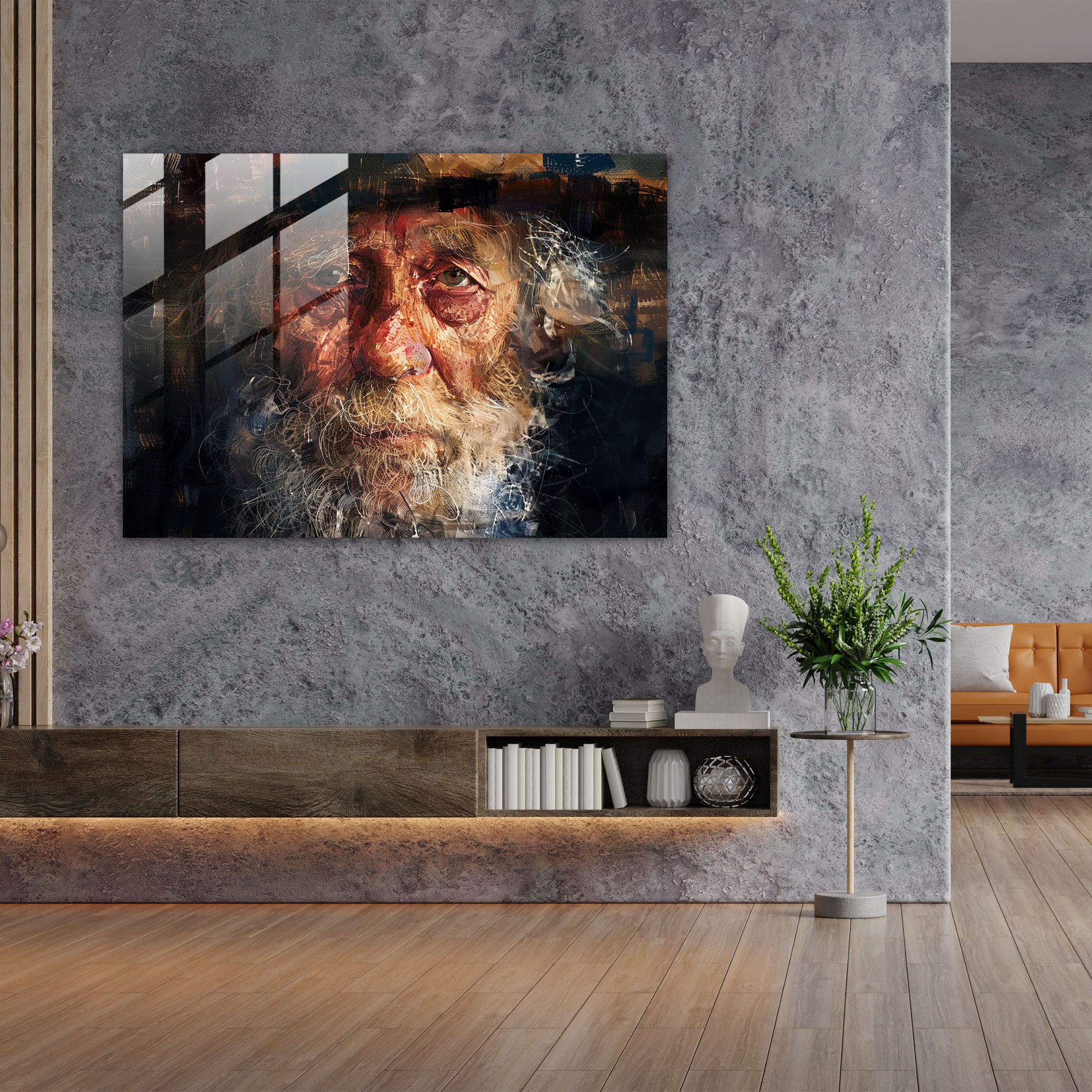 Rembrandt Home Decoration - Rembrandt, Modern Art, Glass Print, Home Decoration