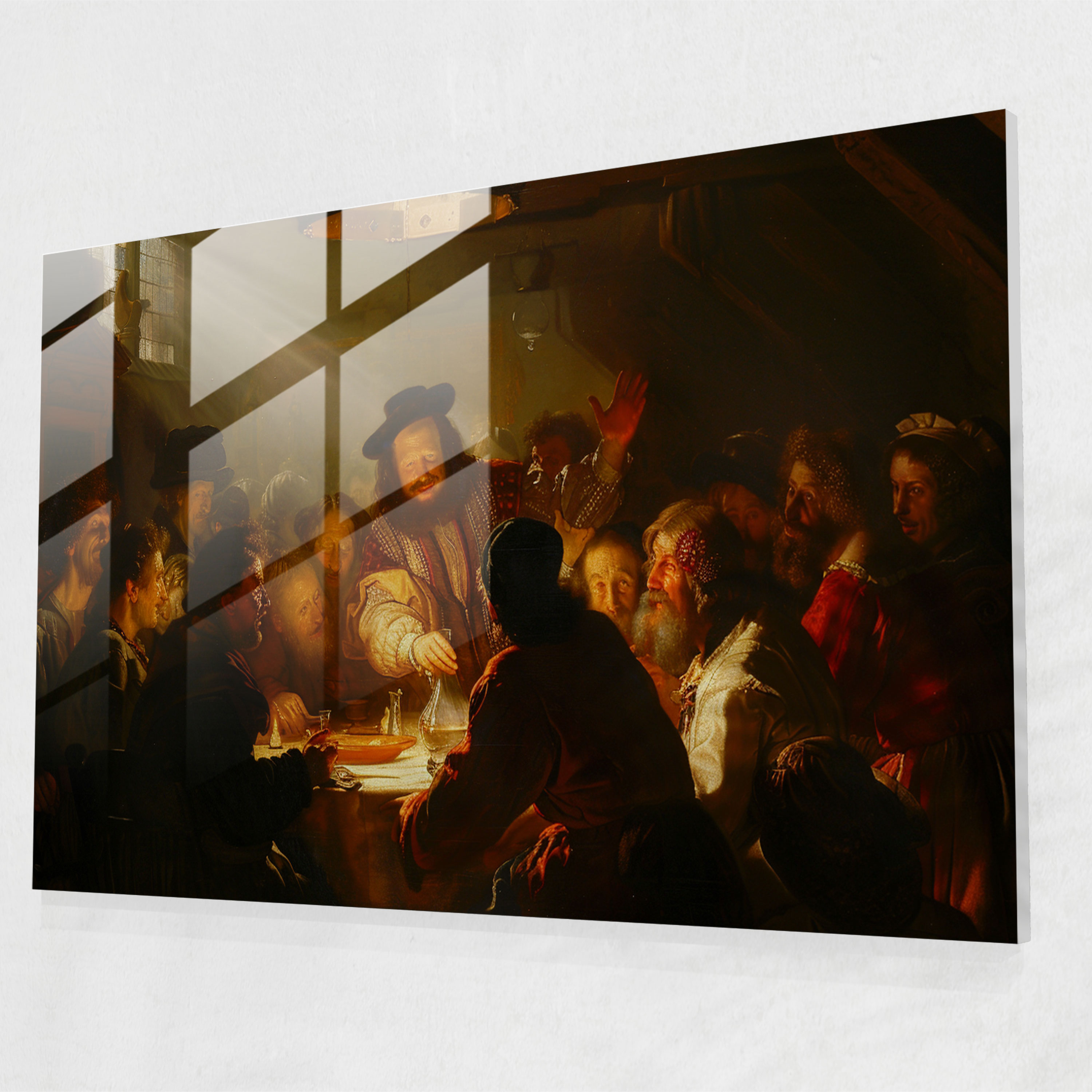Rembrandt Glass Wall Art Modern Art - Rembrandt, Dramatic Lighting, Modern Art, Glass Wall Art