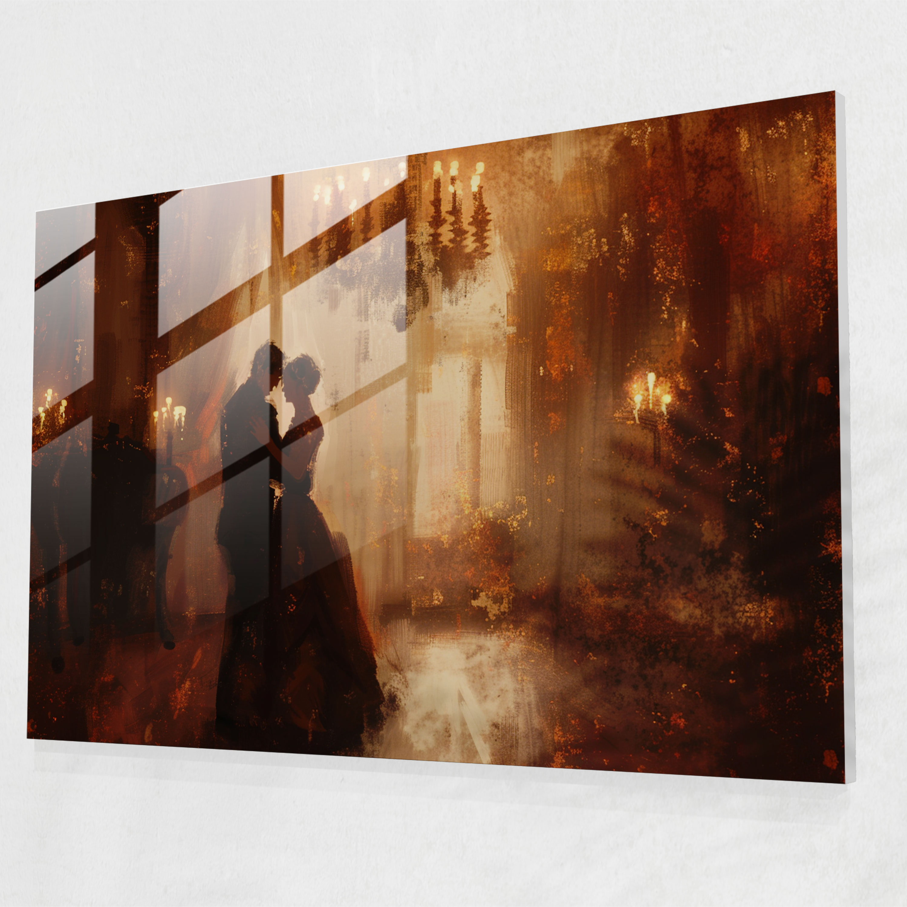 Rembrandt Glass Wall Art Home Decoration - Rembrandt, Home Decoration, Rembrandt, Couple Dancing