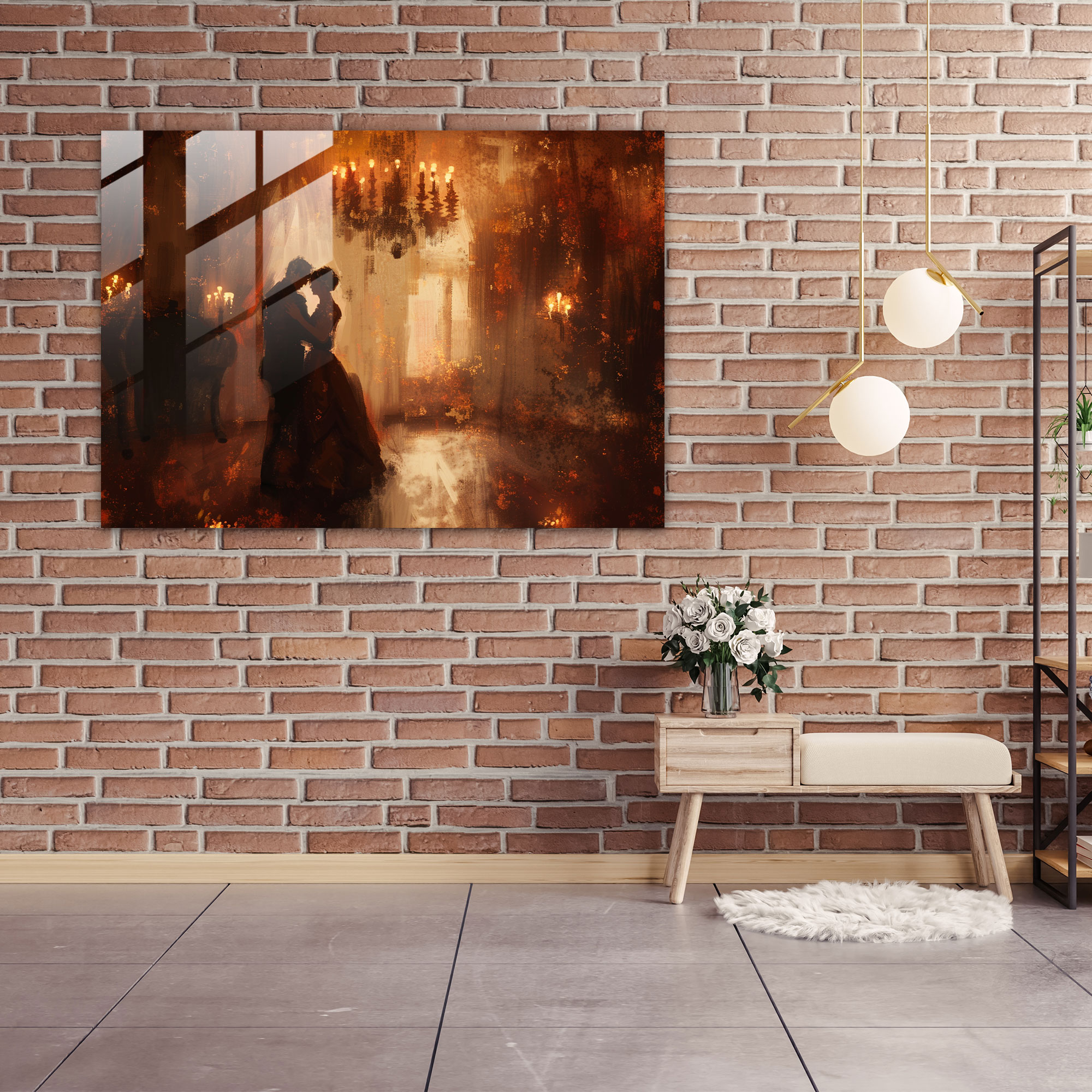 Rembrandt Glass Wall Art Home Decoration - Rembrandt, Home Decoration, Rembrandt, Couple Dancing