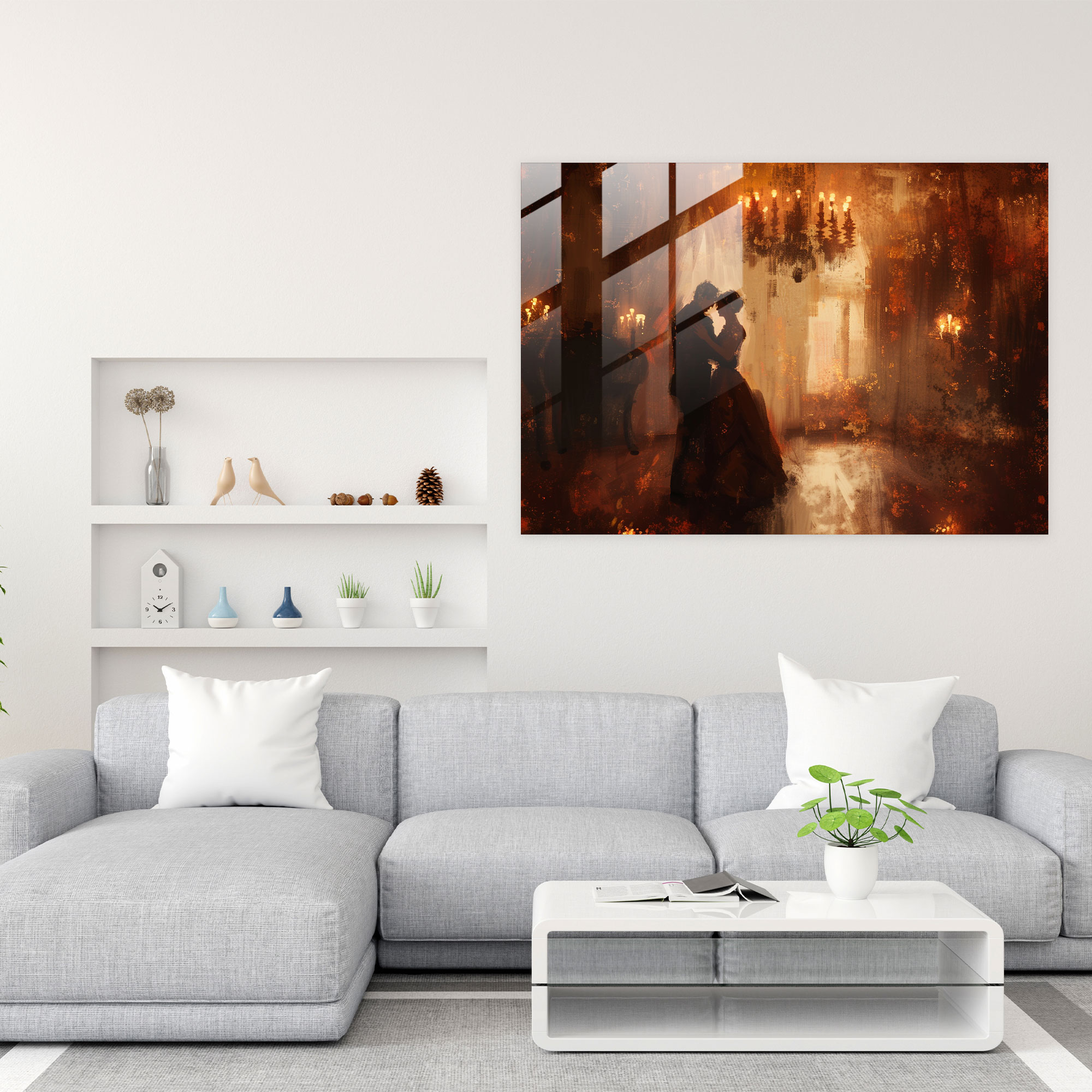 Rembrandt Glass Wall Art Home Decoration - Rembrandt, Home Decoration, Rembrandt, Couple Dancing