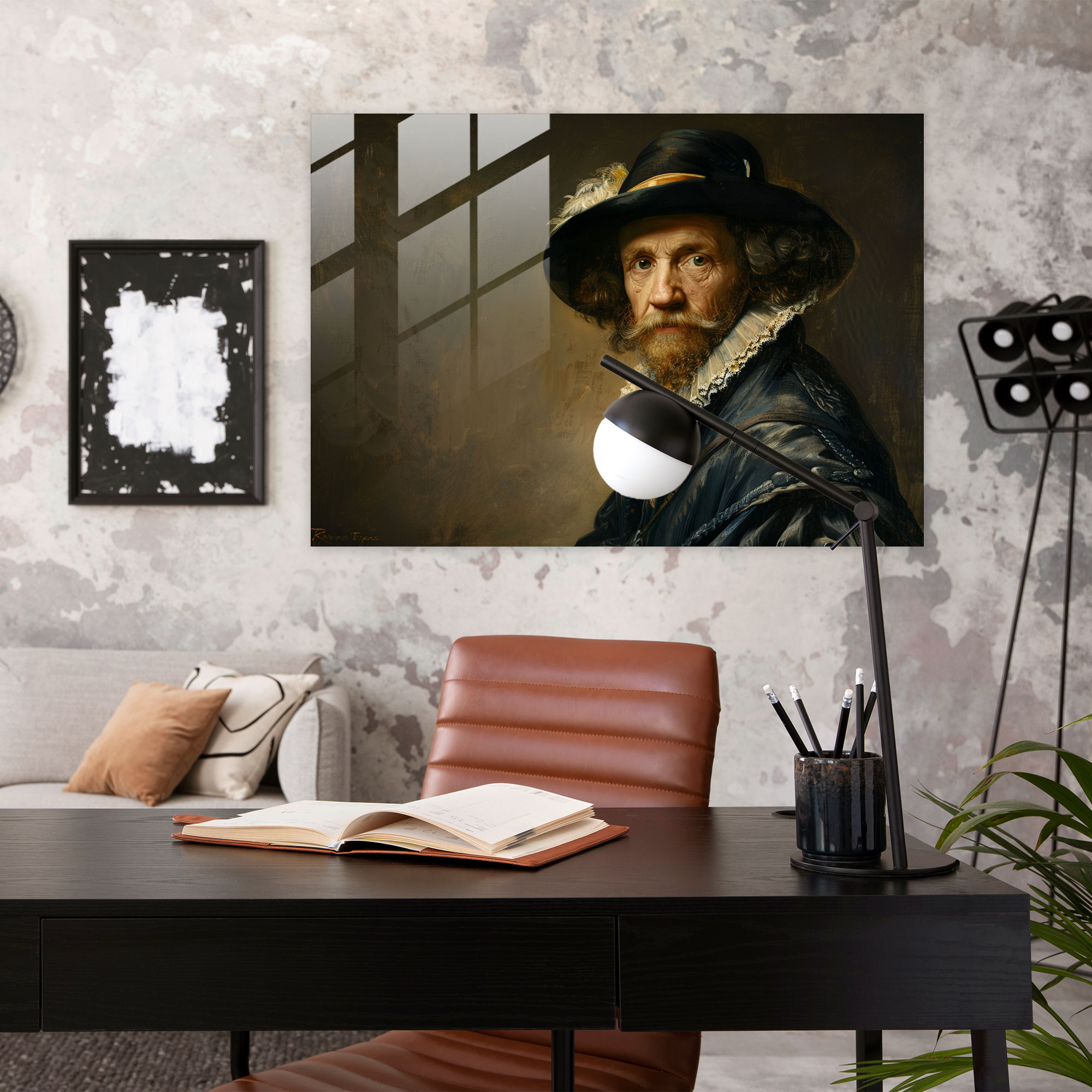 Rembrandt Glass Print Masterpiece - Rembrandt, Glass Print, Wall Decoration, Glass Art