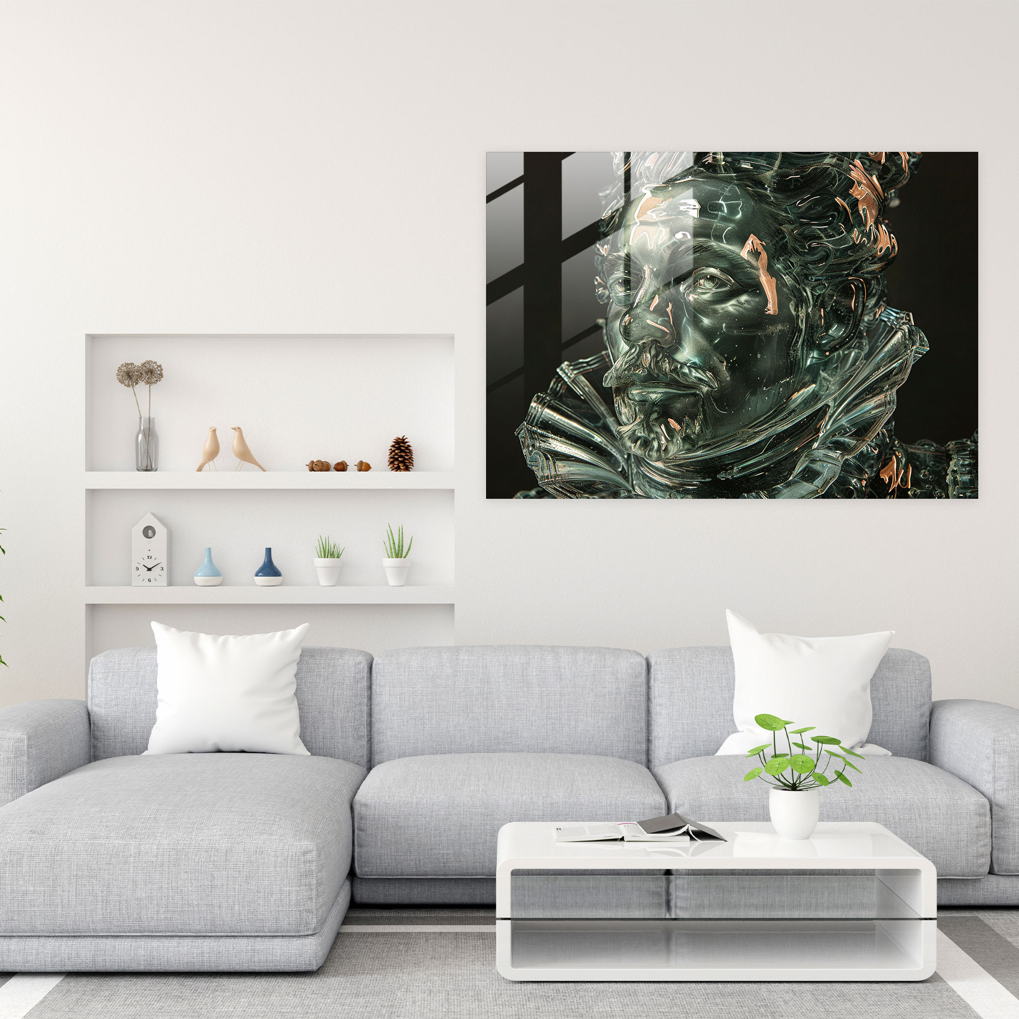 Rembrandt Glass Art Historical Figure - Rembrandt, Modern Art, Rembrandt, Wall Decoration