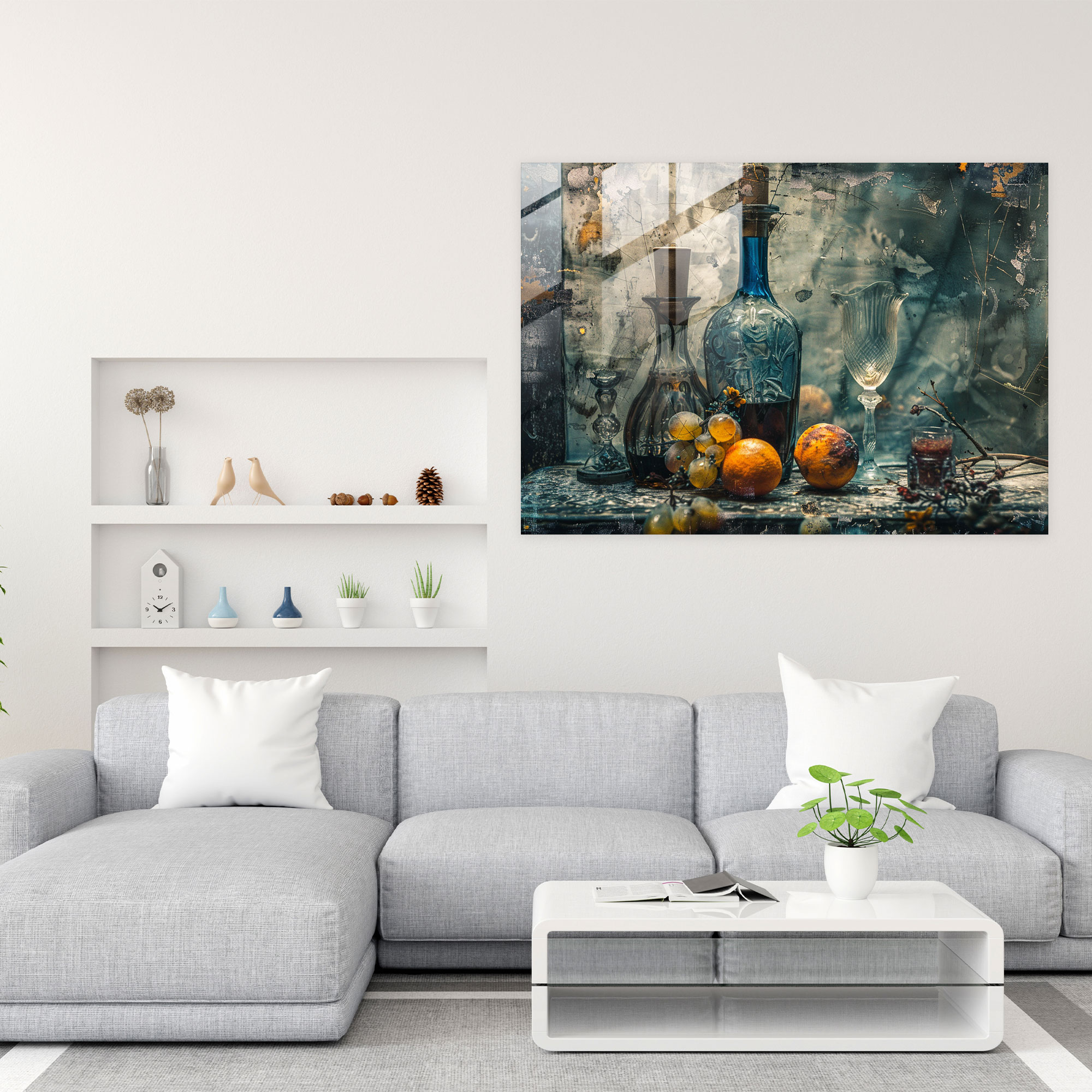 Rembrandt Glass Print Still Life - Rembrandt, Rembrandt, Wall Decoration, Modern Art