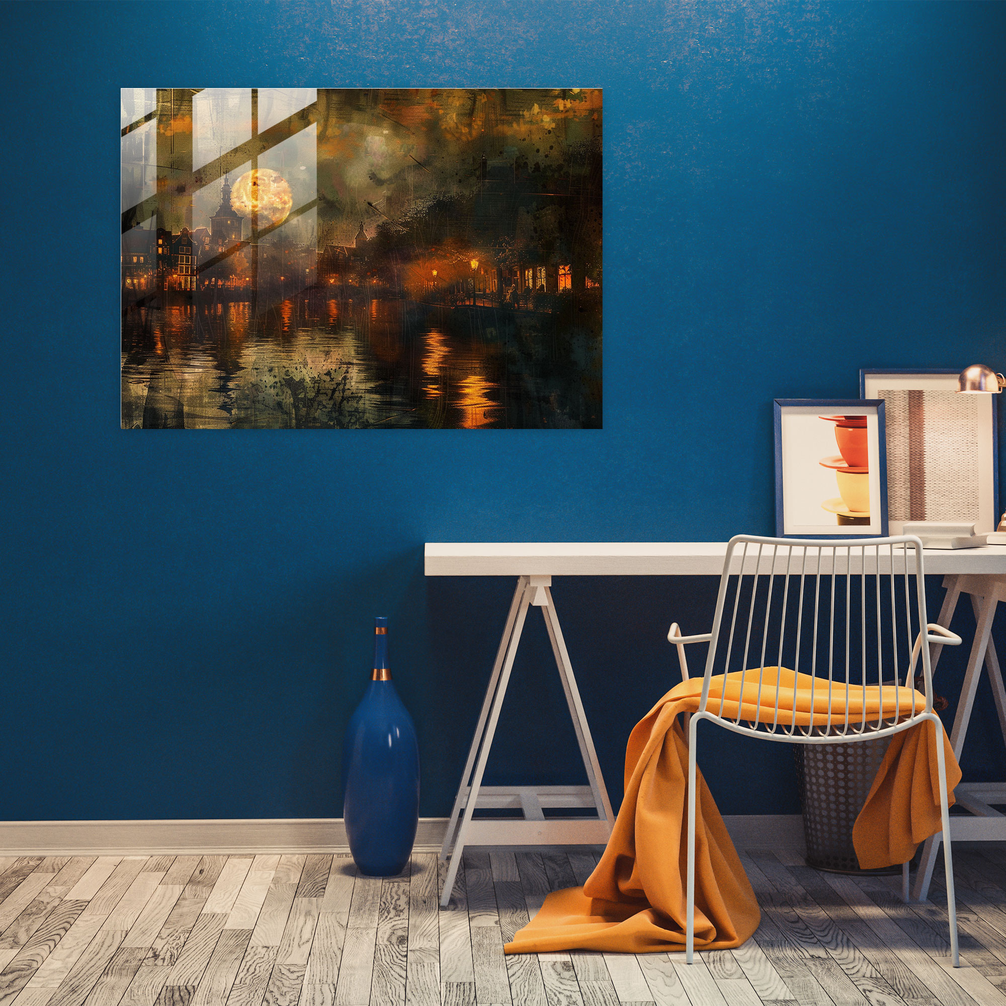 Rembrandt Glass Print Night Scene - Rembrandt, Glass Wall Art, Glass Print, Rembrandt