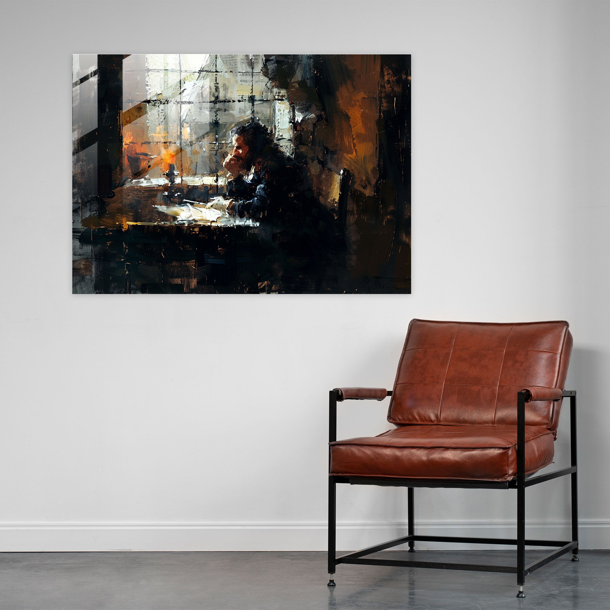 Rembrandt Glass Wall Art Genre Painting - Rembrandt, Glass Wall Art, Home Decoration, Glass Print