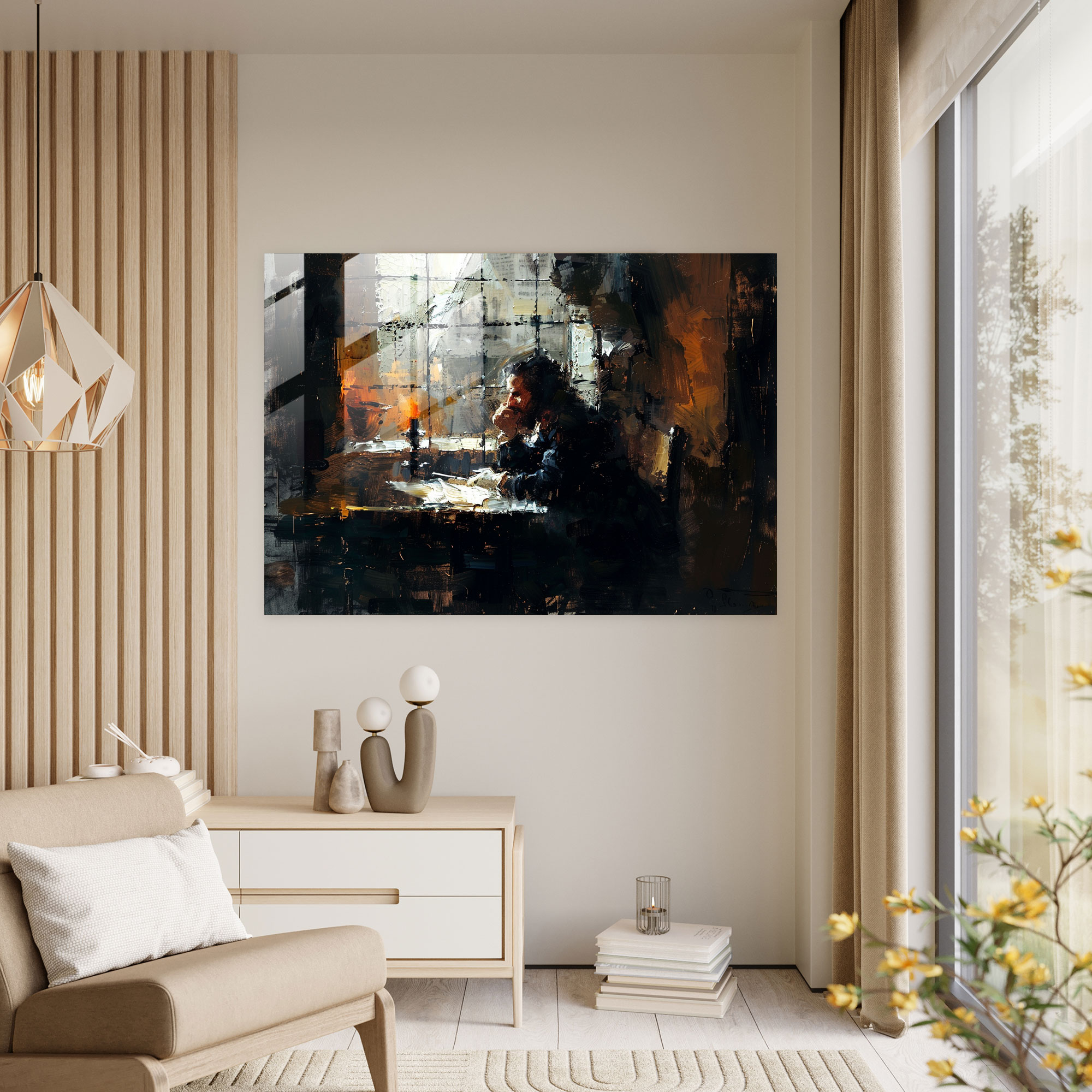 Rembrandt Glass Wall Art Genre Painting - Rembrandt, Glass Wall Art, Home Decoration, Glass Print