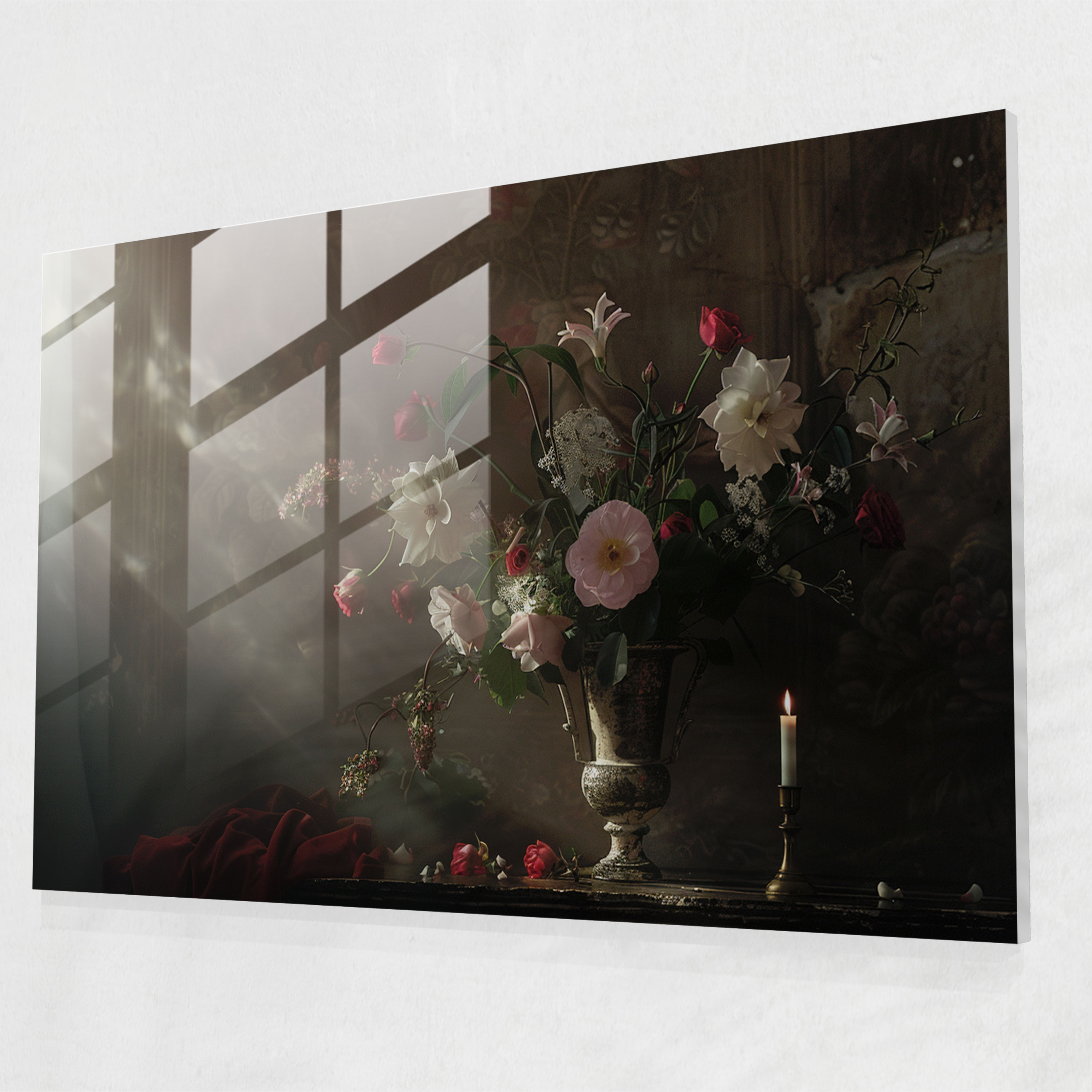 Rembrandt Glass Wall Art Home Decoration - Rembrandt, Home Decoration, Still Life, Glass Wall Art