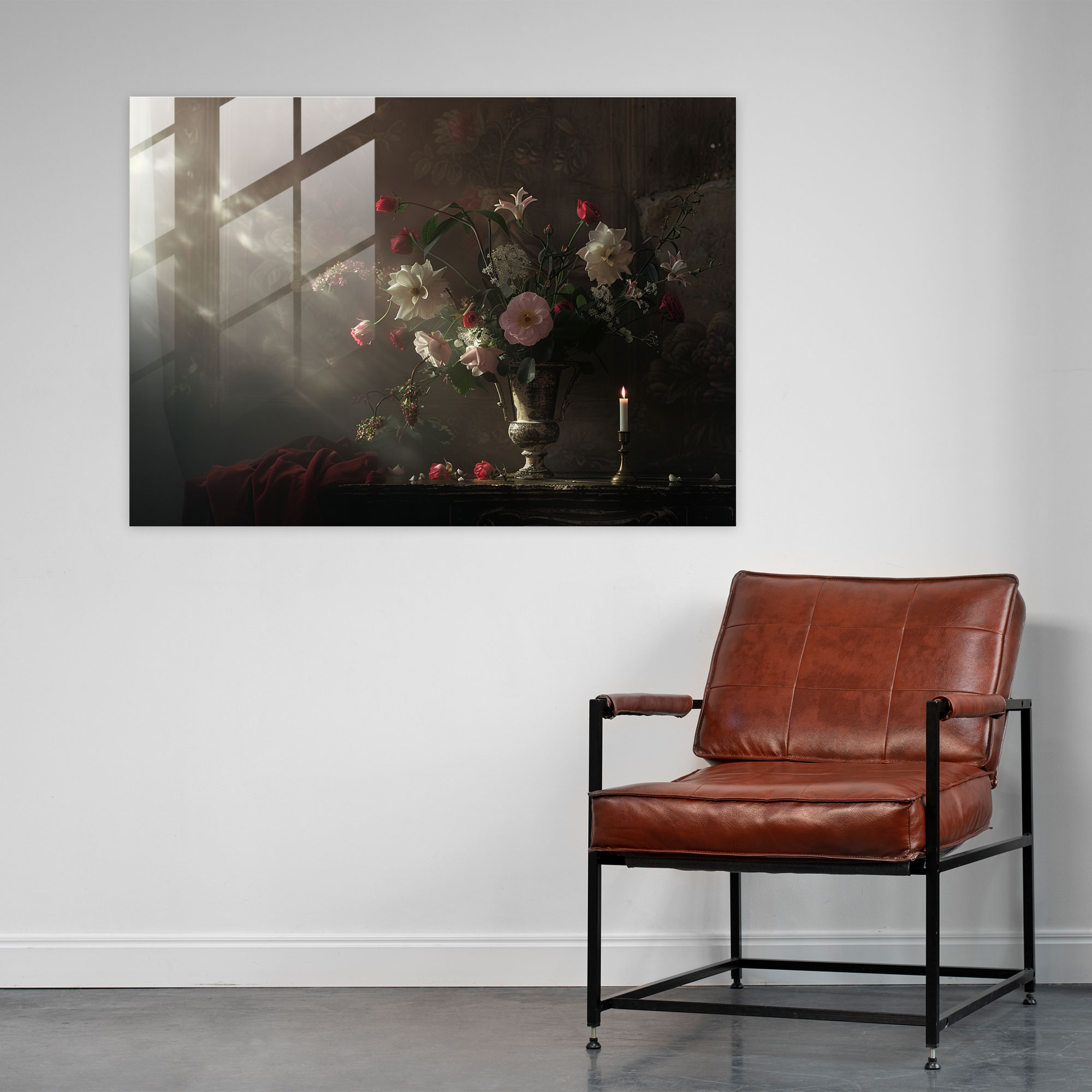 Rembrandt Glass Wall Art Home Decoration - Rembrandt, Home Decoration, Still Life, Glass Wall Art