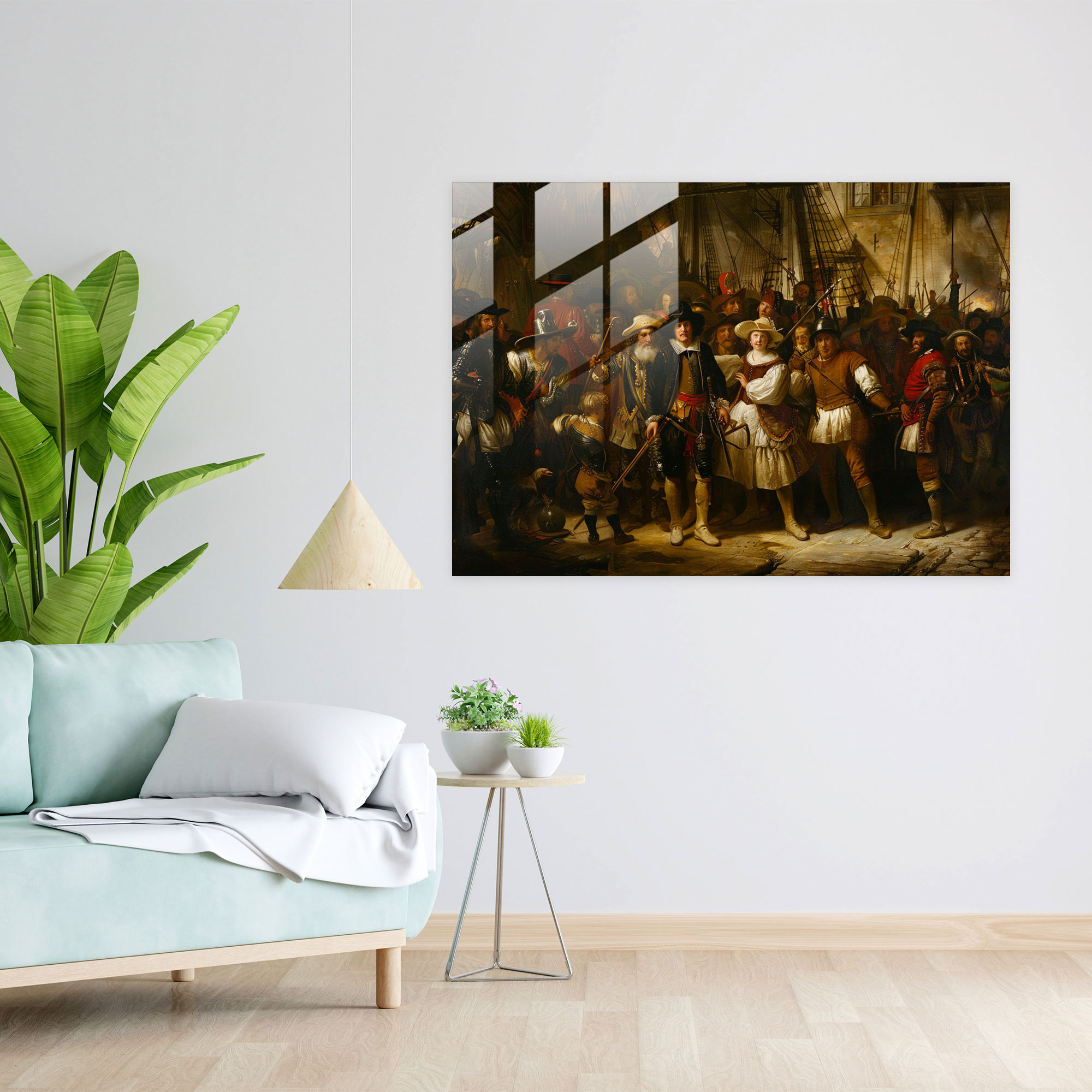 Rembrandt Home Decoration - Dramatic Historical Scene - Rembrandt, Glass Art, Rembrandt, Home Decoration
