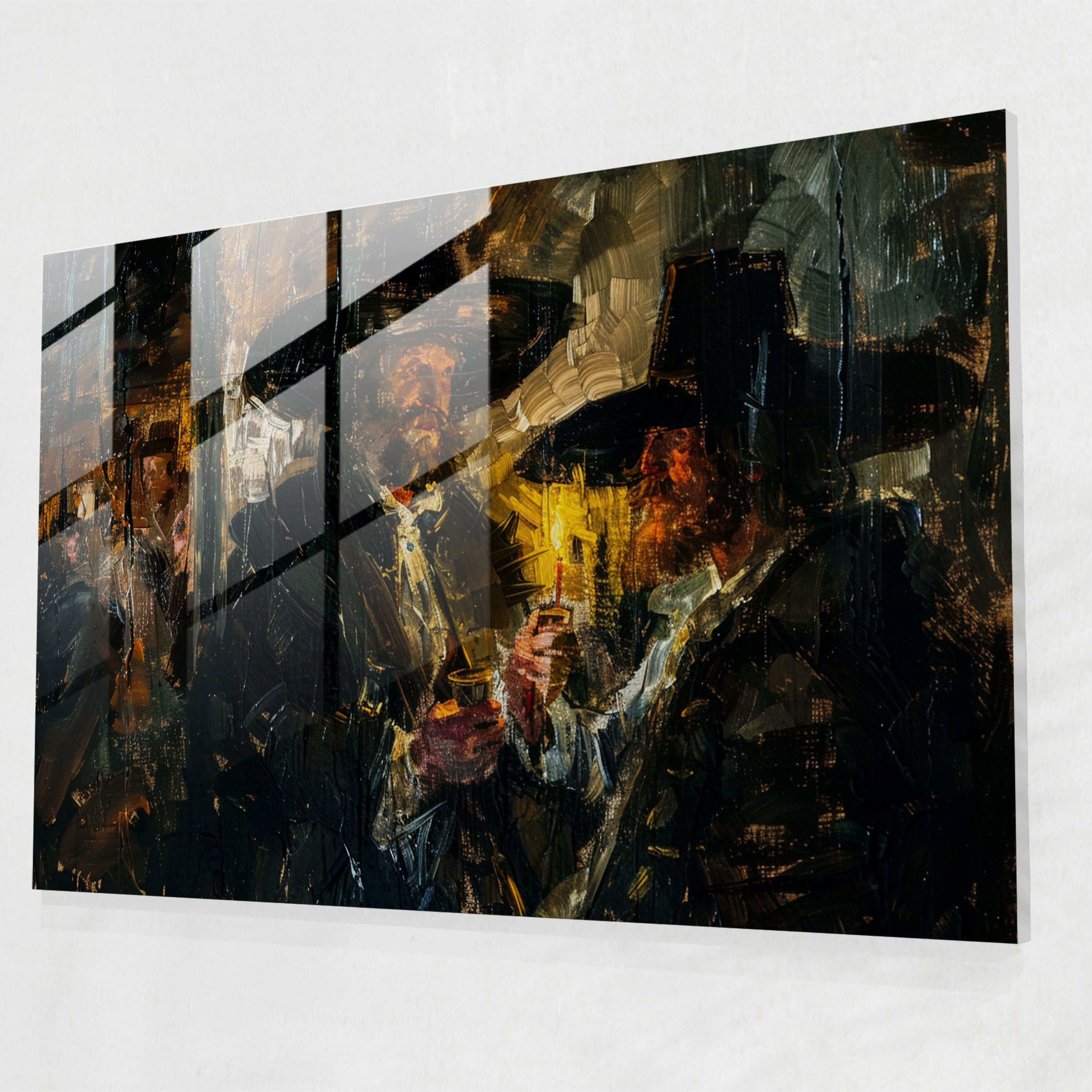 Rembrandt Glass Print - Stunning Chiaroscuro Painting - Rembrandt, Glass Art, Glass Print, Wall Decoration