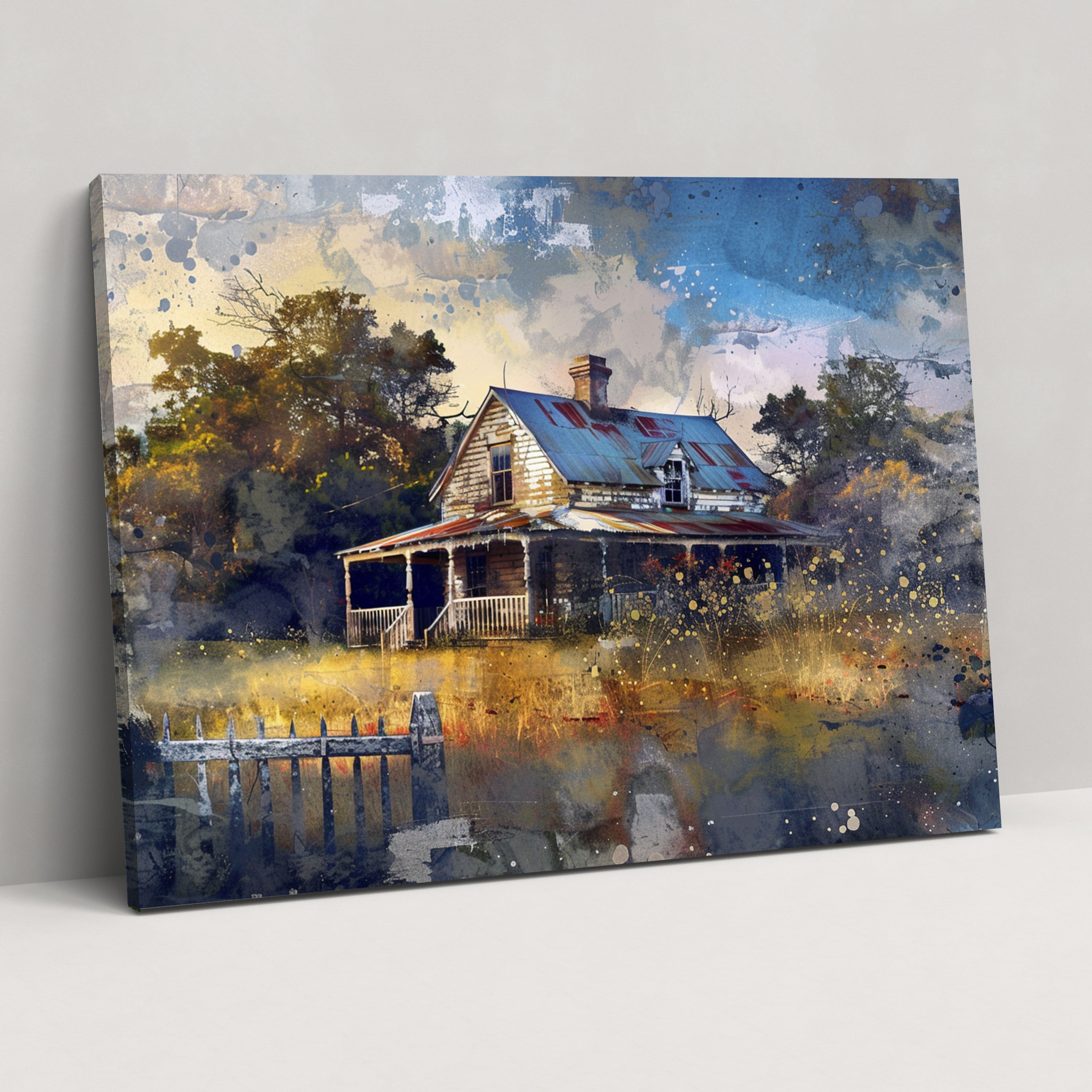 Realism Farmhouse Canvas Print - Realism, Wall Decoration, Realism, Canvas Print