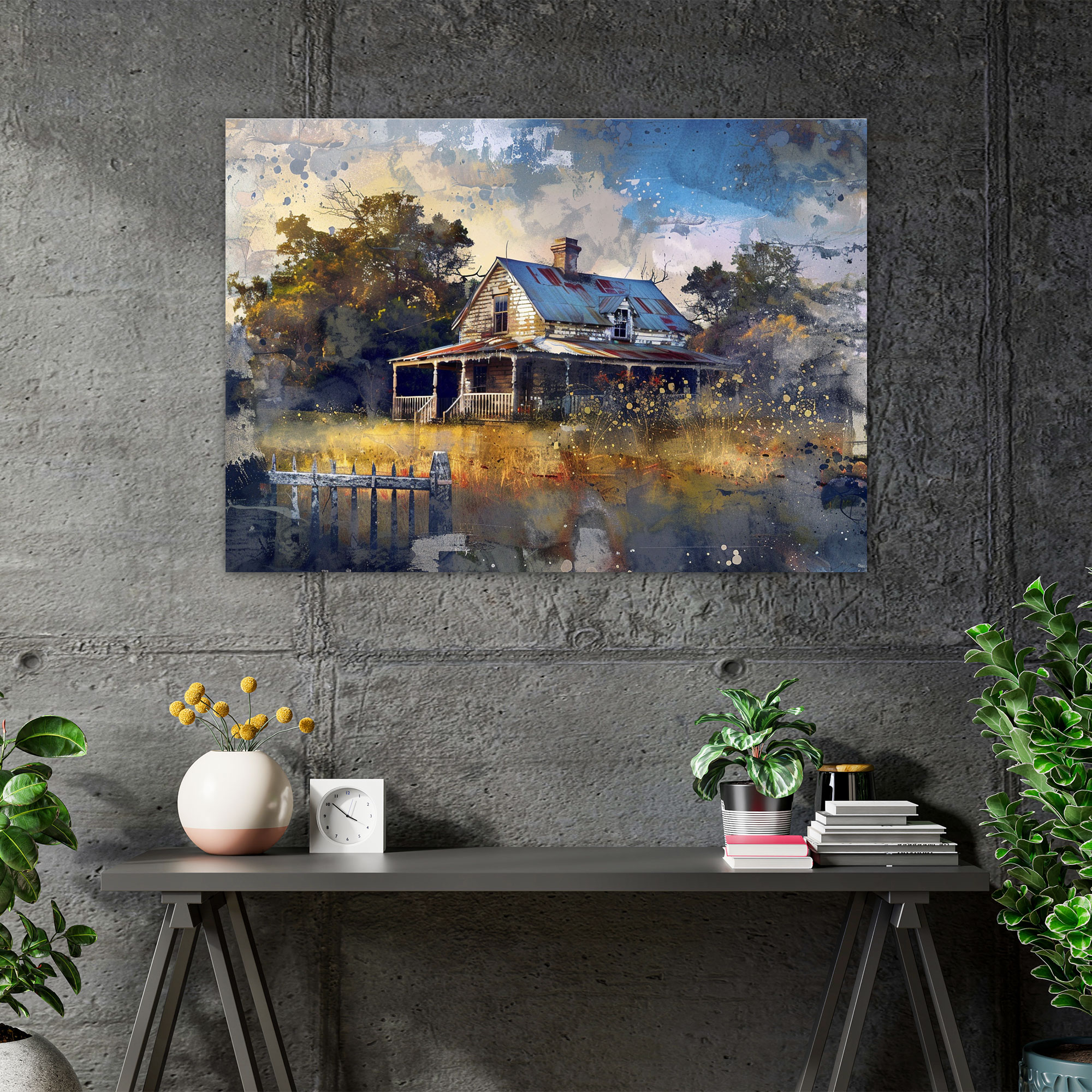 Realism Farmhouse Canvas Print - Realism, Wall Decoration, Realism, Canvas Print
