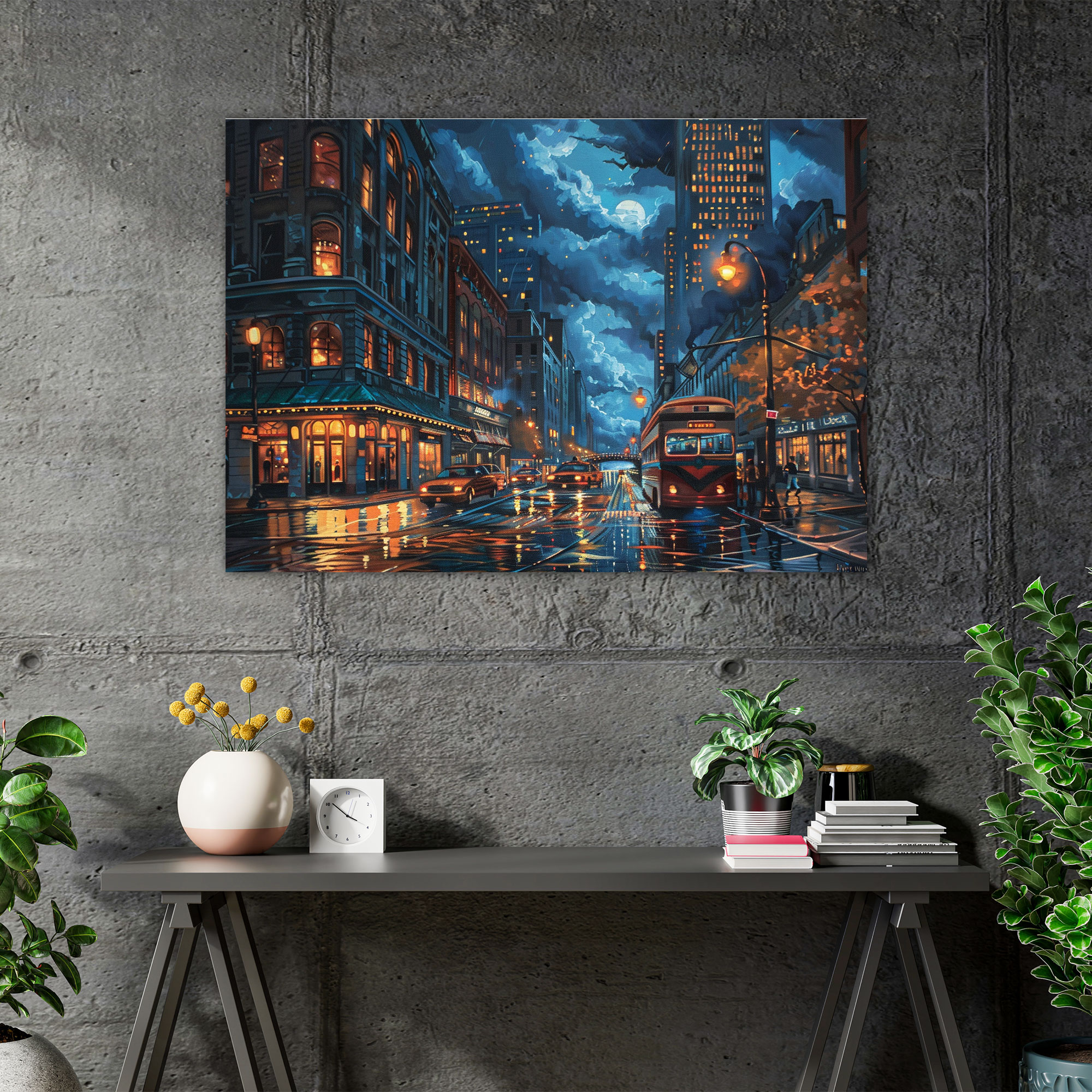 Realism Cityscape Wall Art - Realism, Home Decoration, Realism, Canvas Print