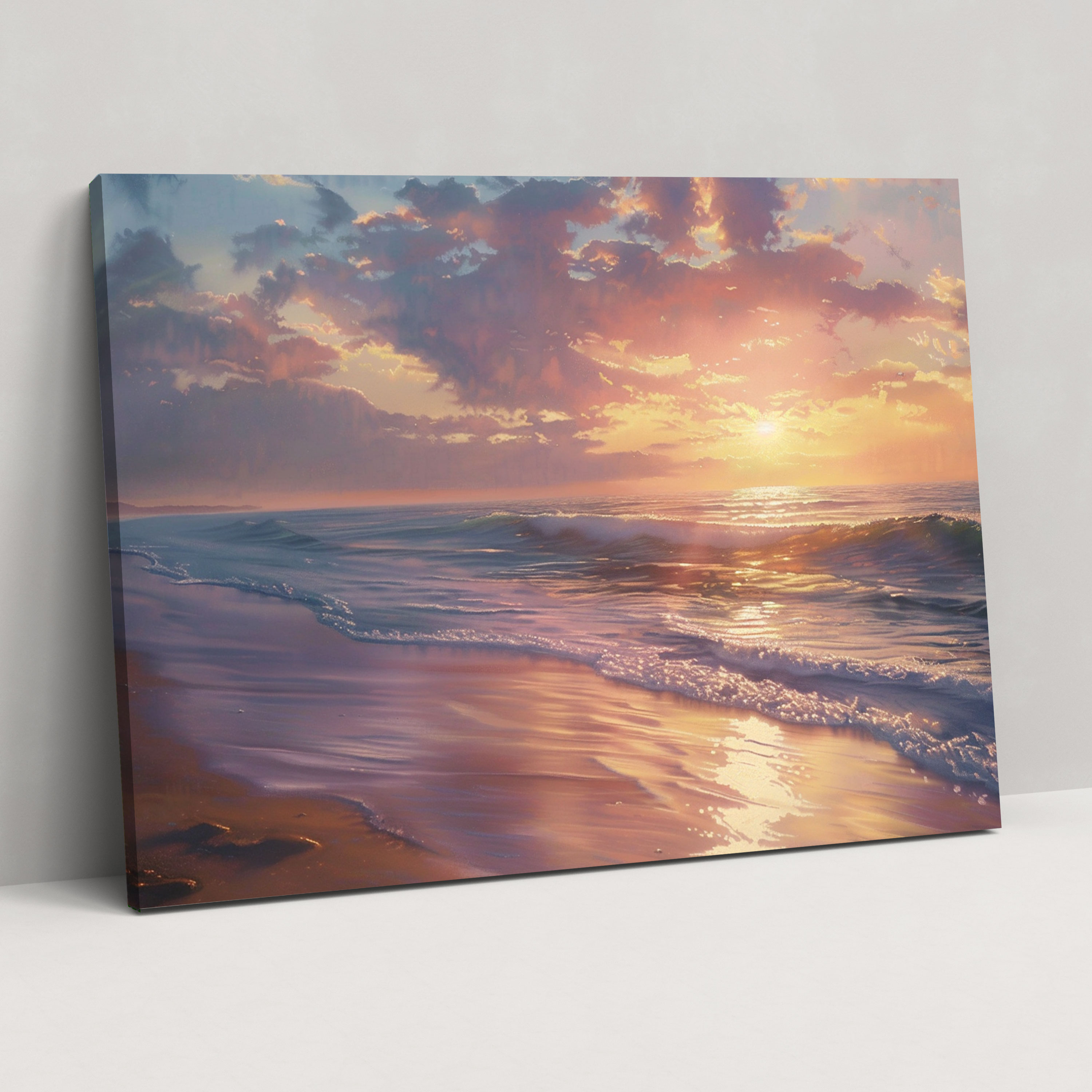 Realism Beach Scene Wall Art - Realism, Serene, Calm, Beach Scene