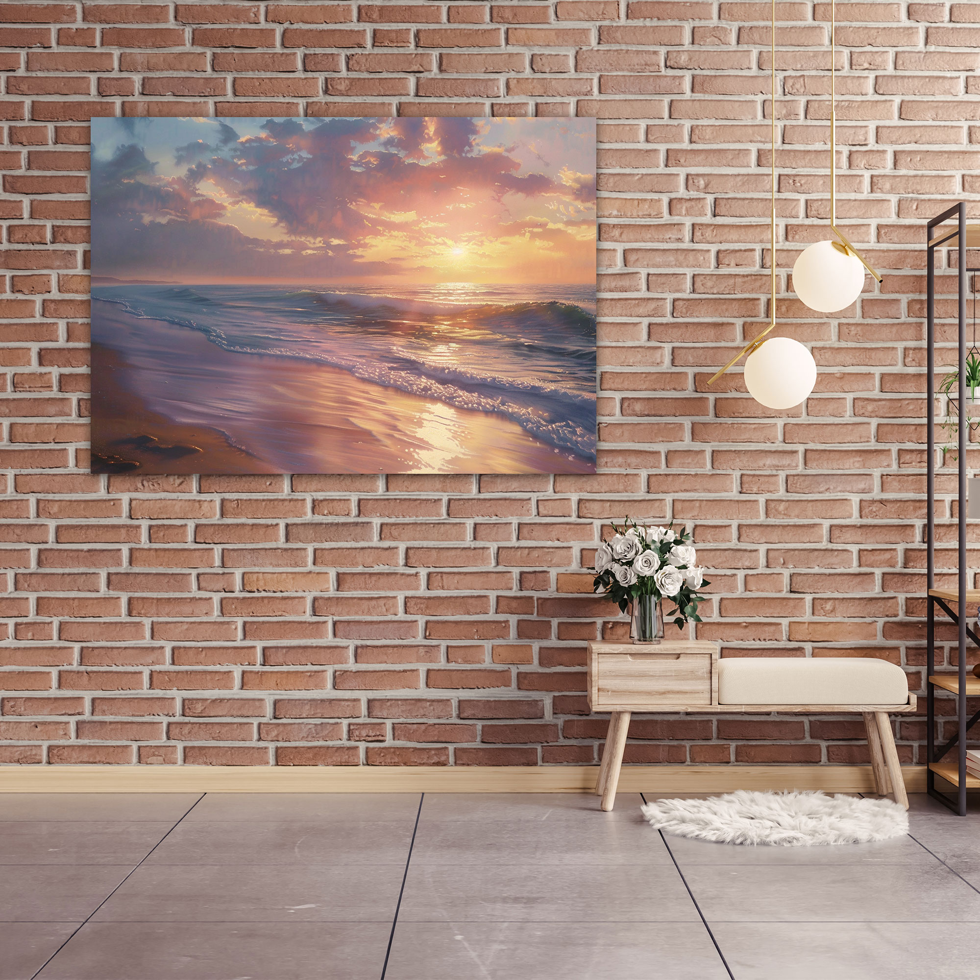 Realism Beach Scene Wall Art - Realism, Serene, Calm, Beach Scene