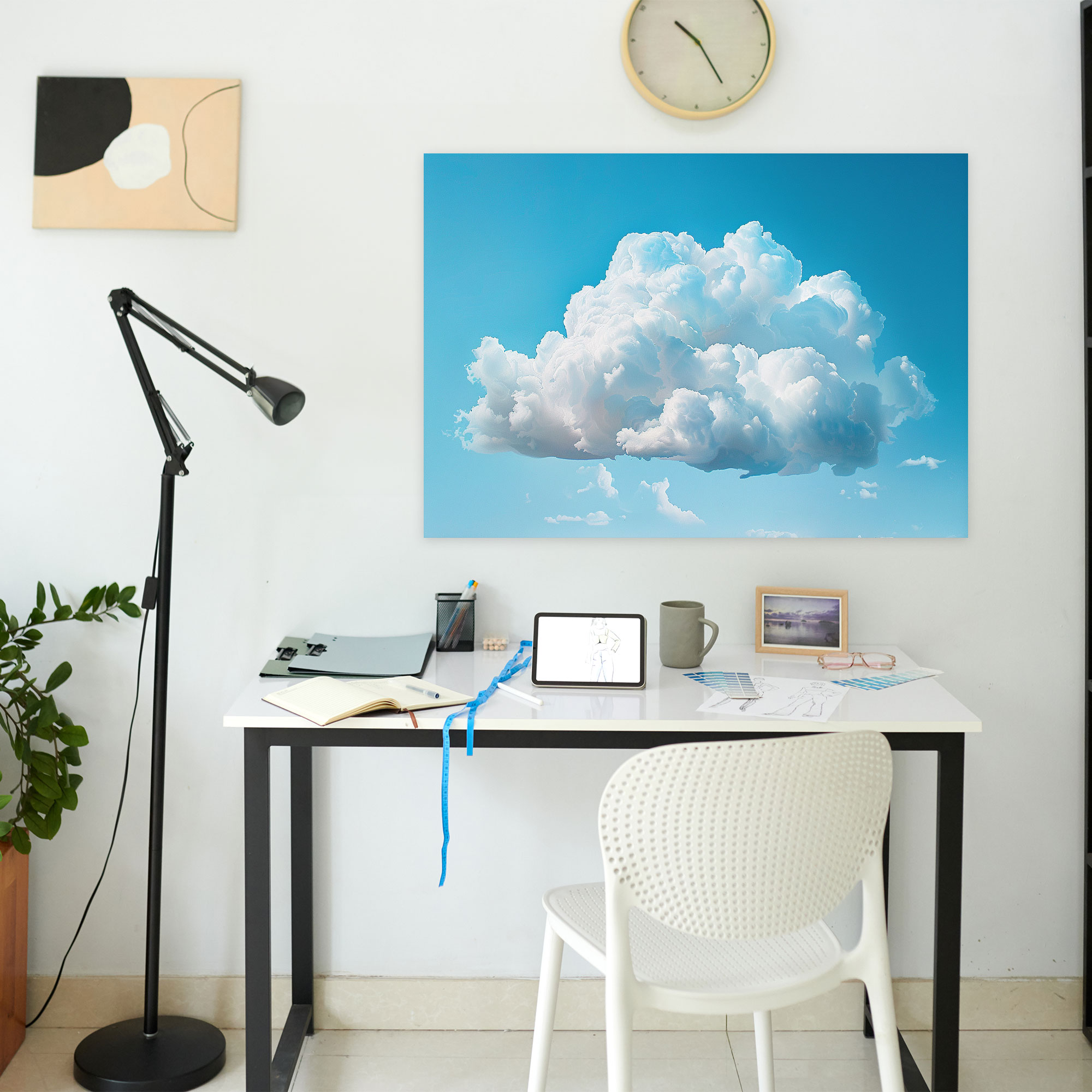 Realism Cloud Wall Art - Realism, Blue Sky, Realism, Cloud