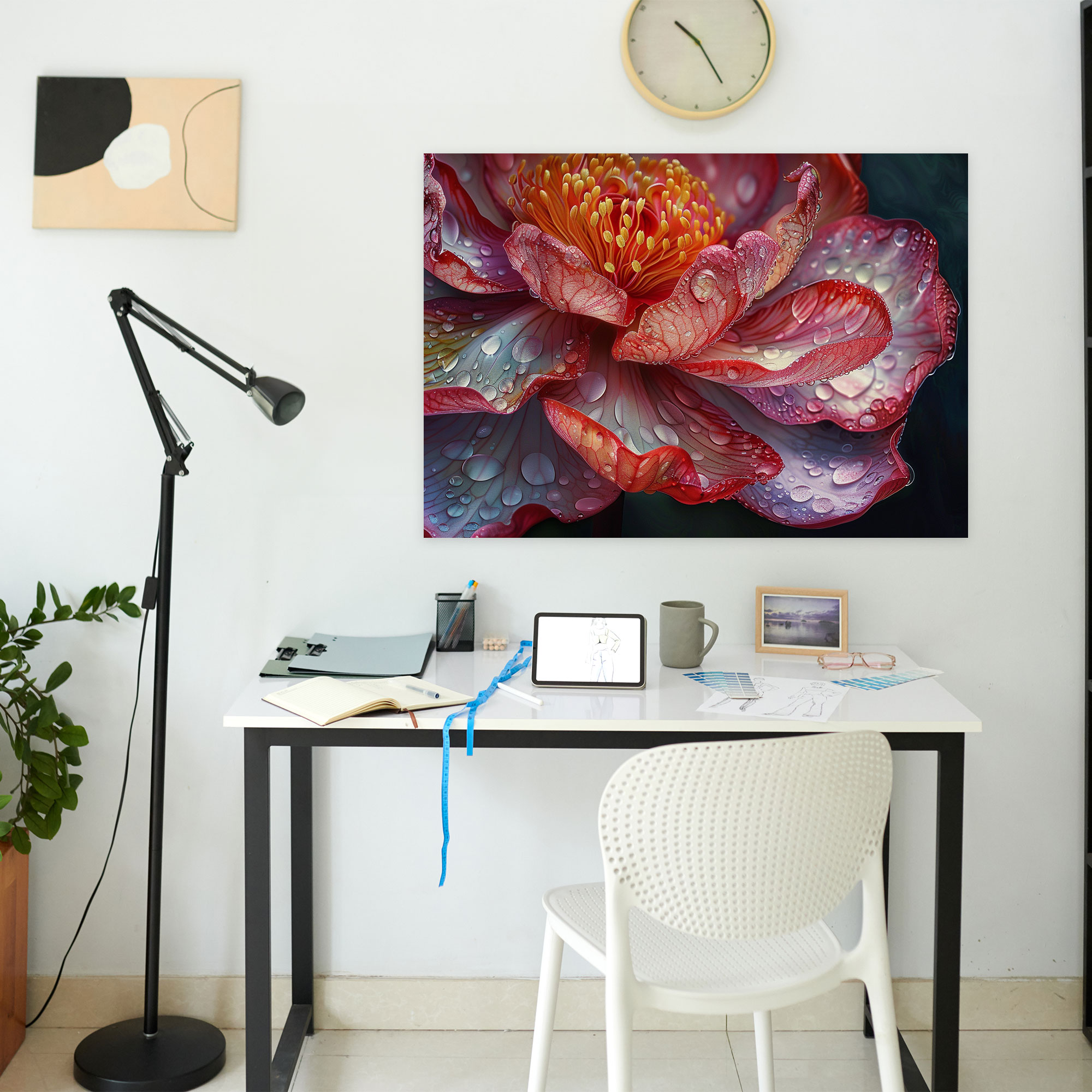 Realism Flower Close-Up Canvas Print - Realism, Flower, Colorful, Realism
