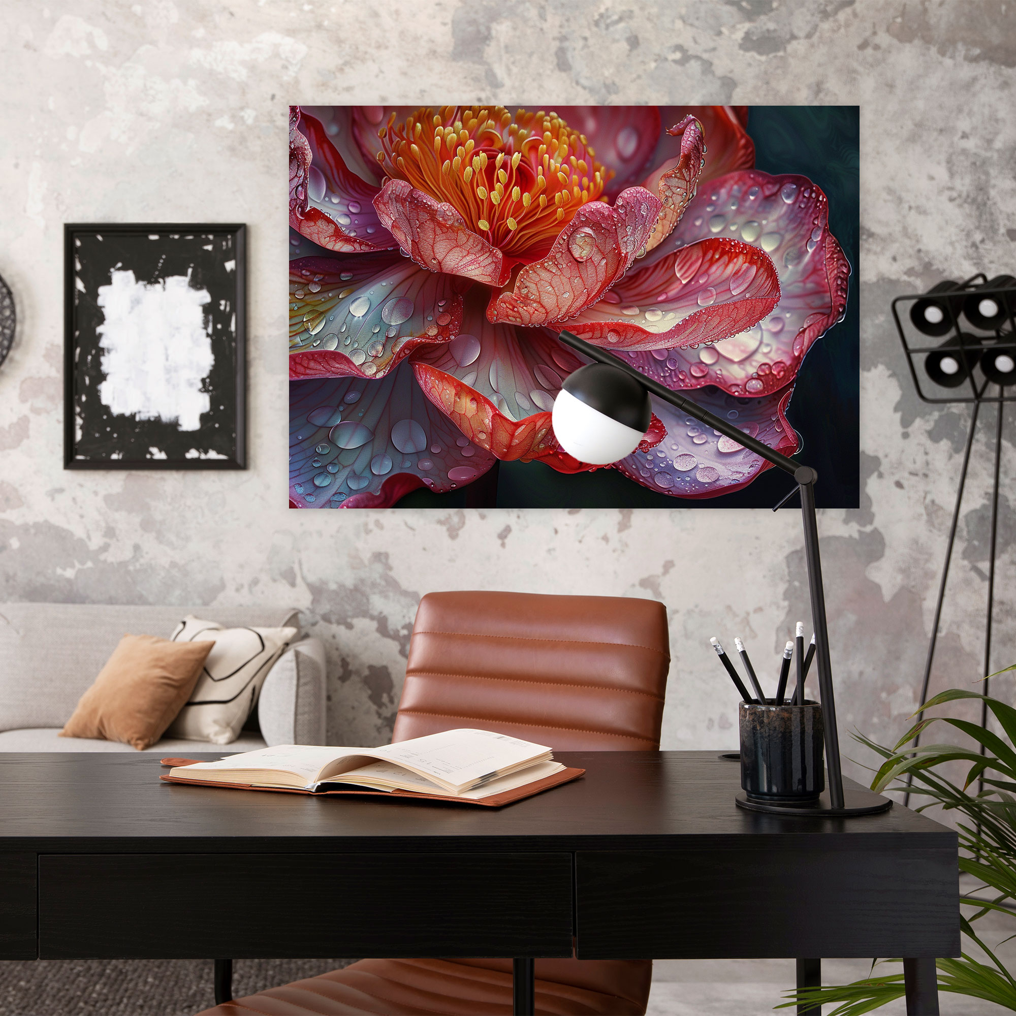 Realism Flower Close-Up Canvas Print - Realism, Flower, Colorful, Realism