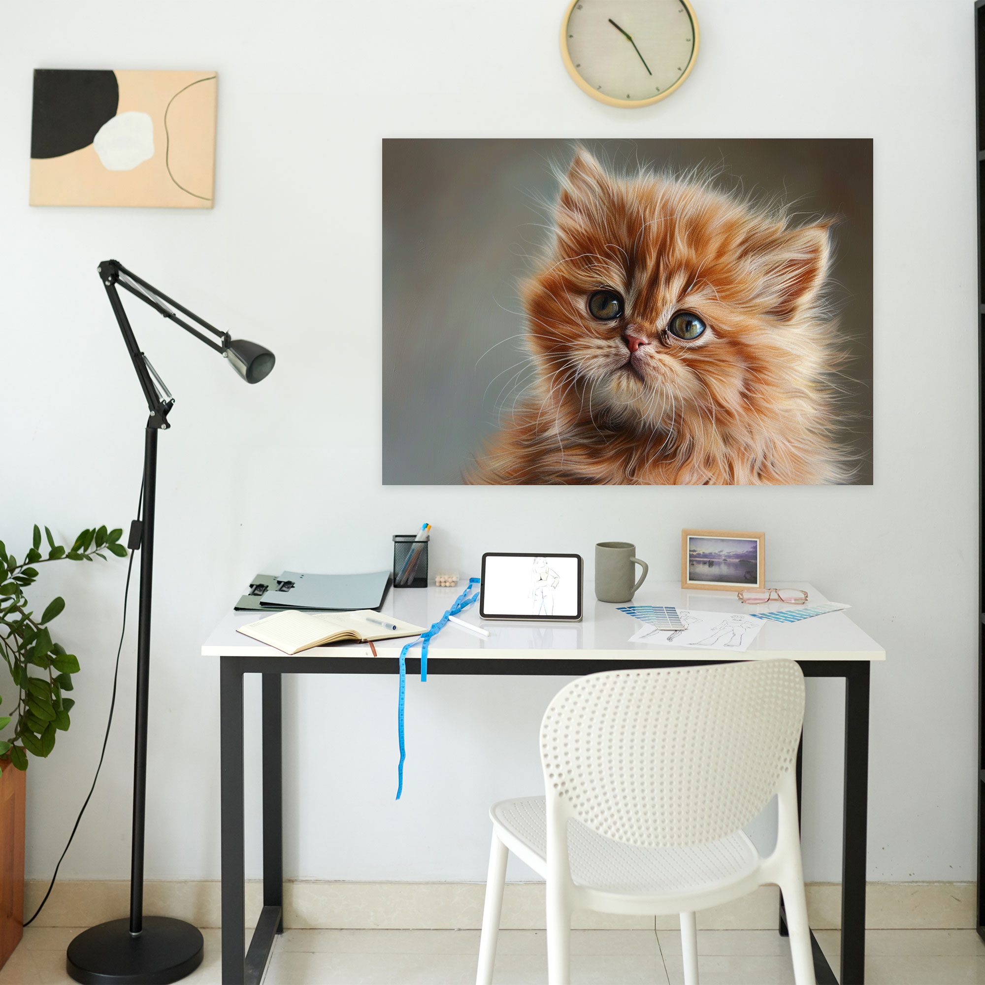 Realism Animal Portrait Wall Art - Realism, Cute, Wall Art, Furry