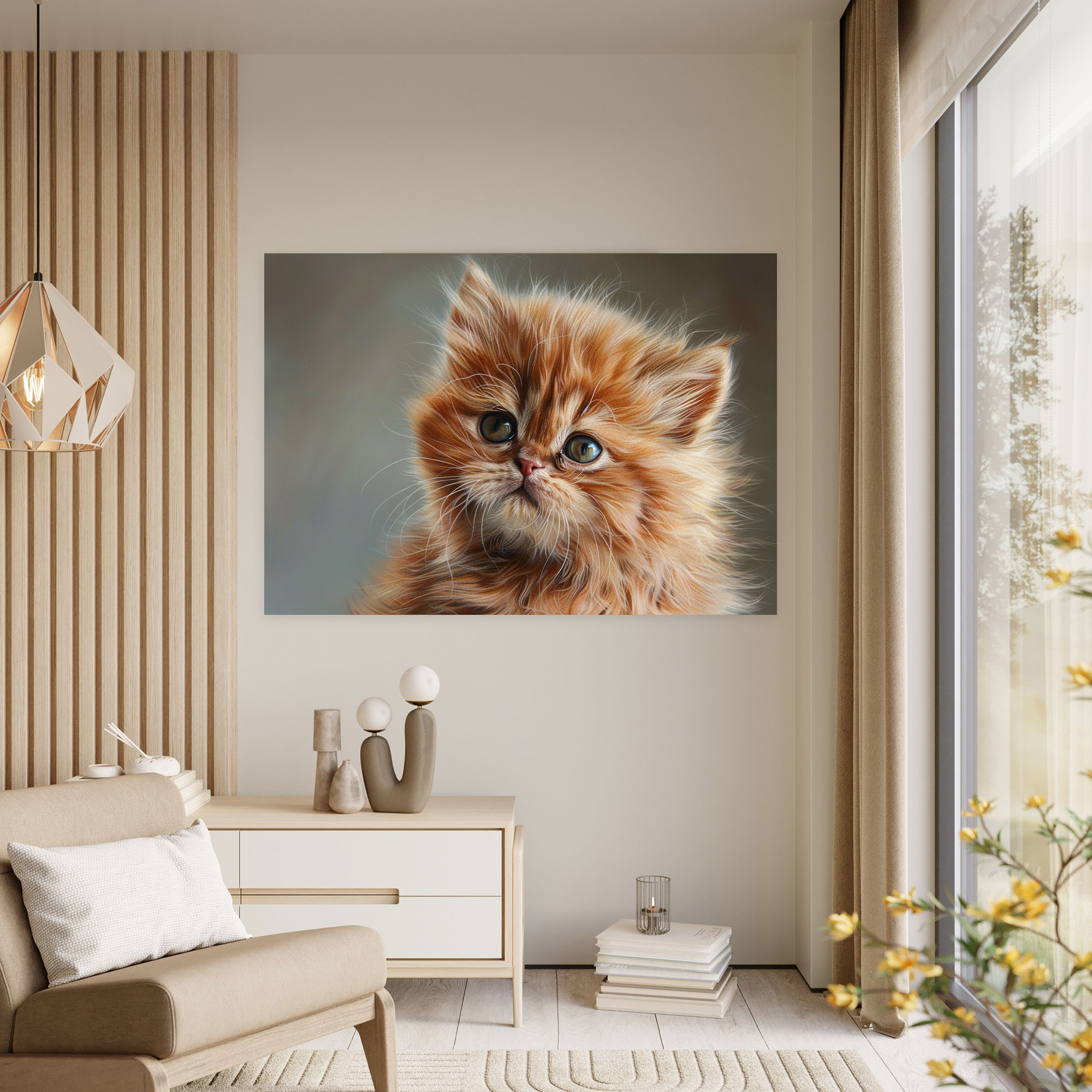 Realism Animal Portrait Wall Art - Realism, Cute, Wall Art, Furry