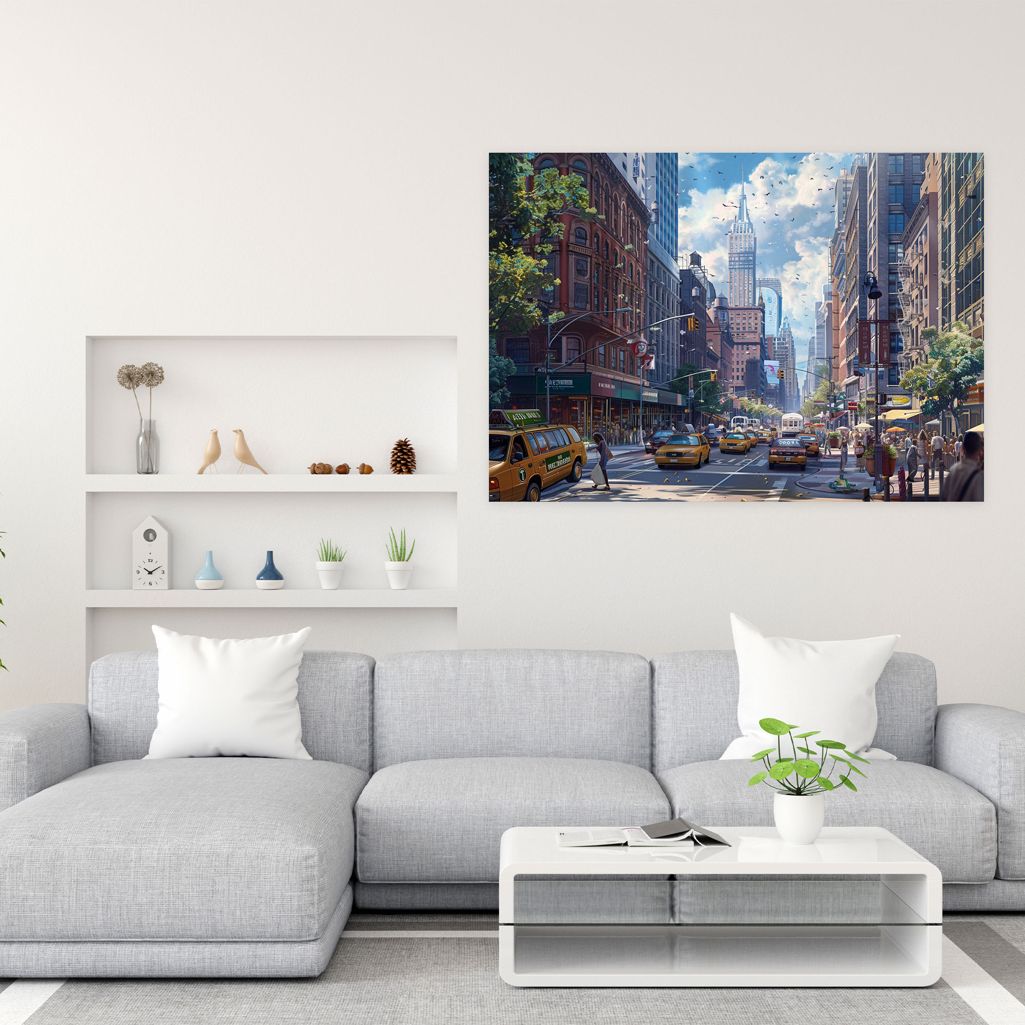 Realism City Street Canvas Print - Realism, Sophistication, City Street, Realism