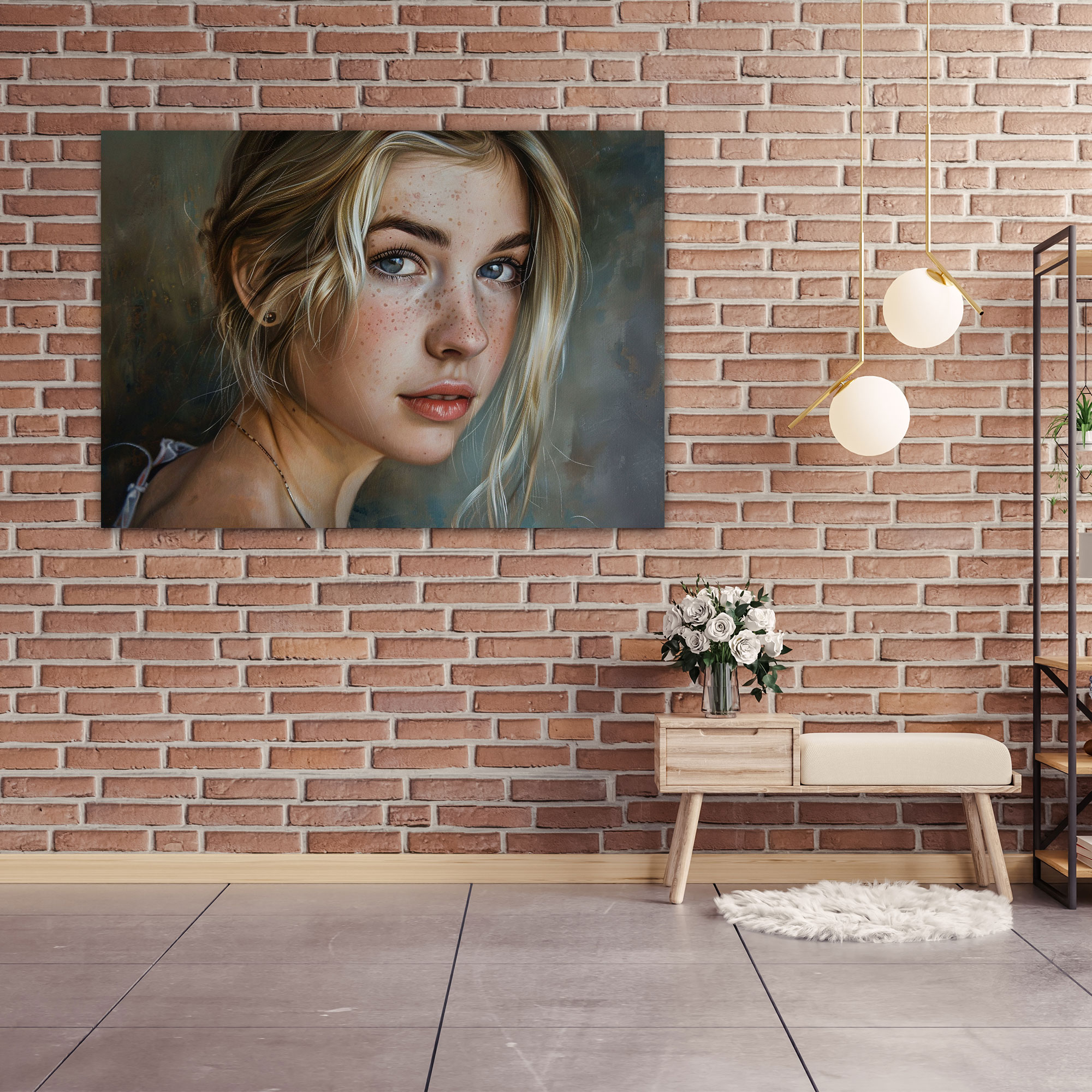 Realism Portrait Wall Art - Realism, Home Decoration, Canvas Print, Wall Decoration