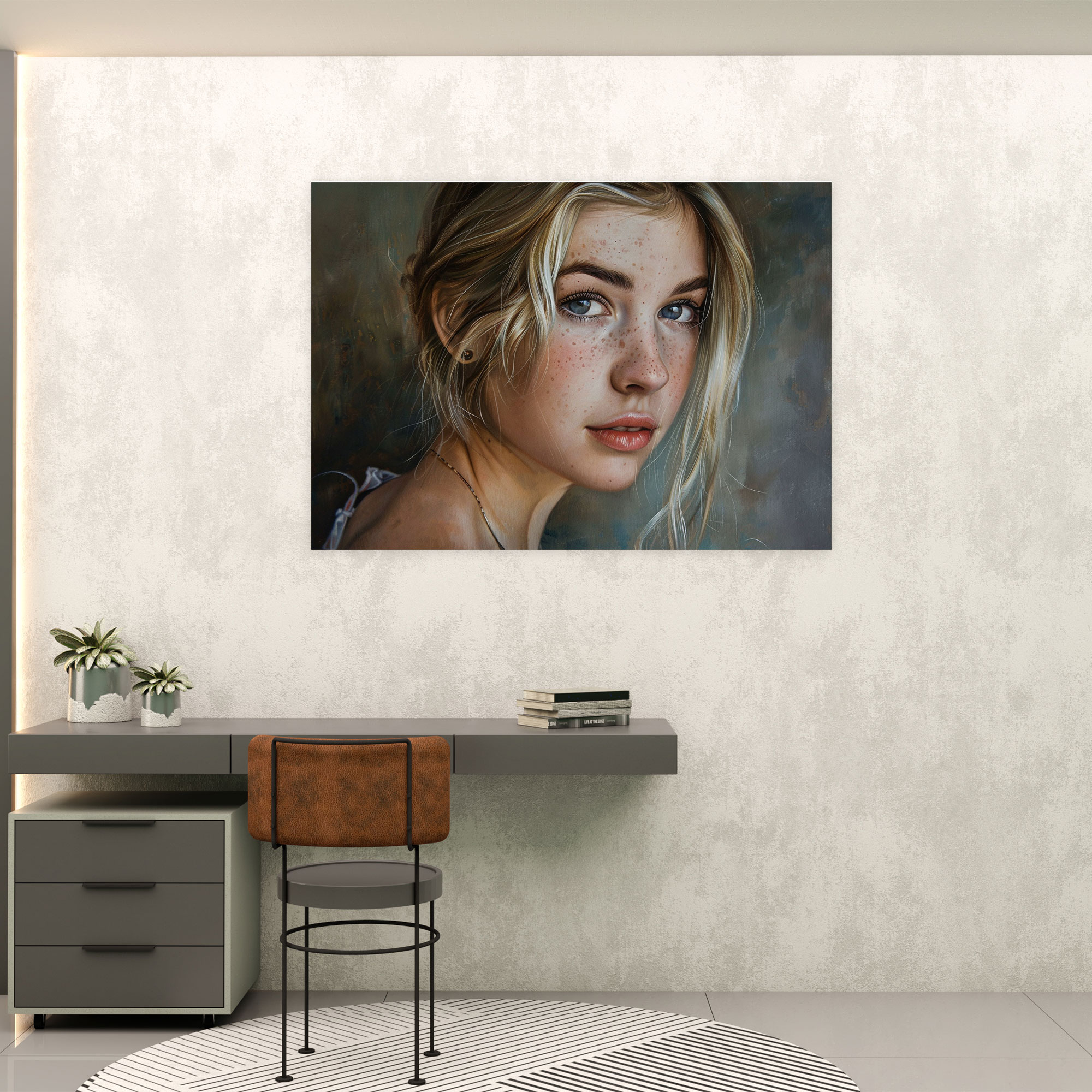Realism Portrait Wall Art - Realism, Home Decoration, Canvas Print, Wall Decoration