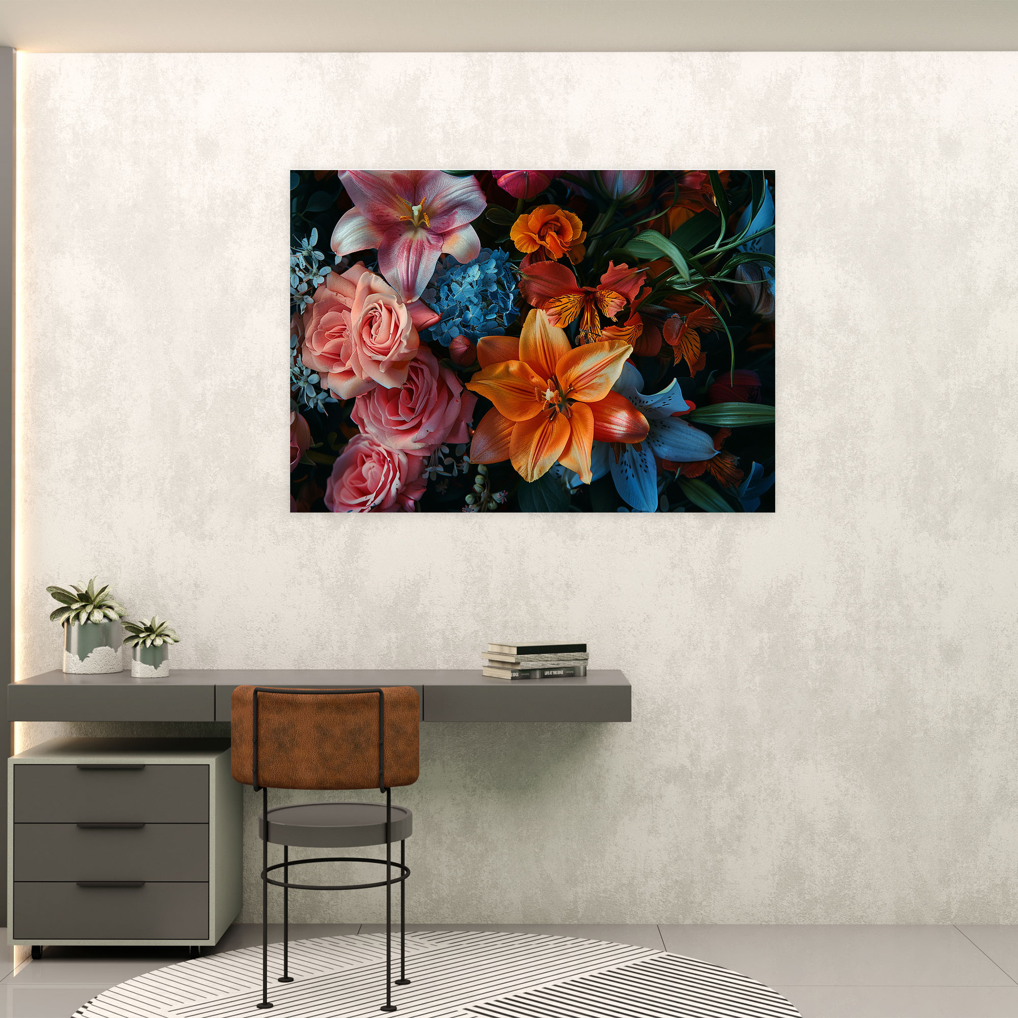 Realism Flower Canvas Print - Realism, Wall Art, Canvas, Canvas Wall Art
