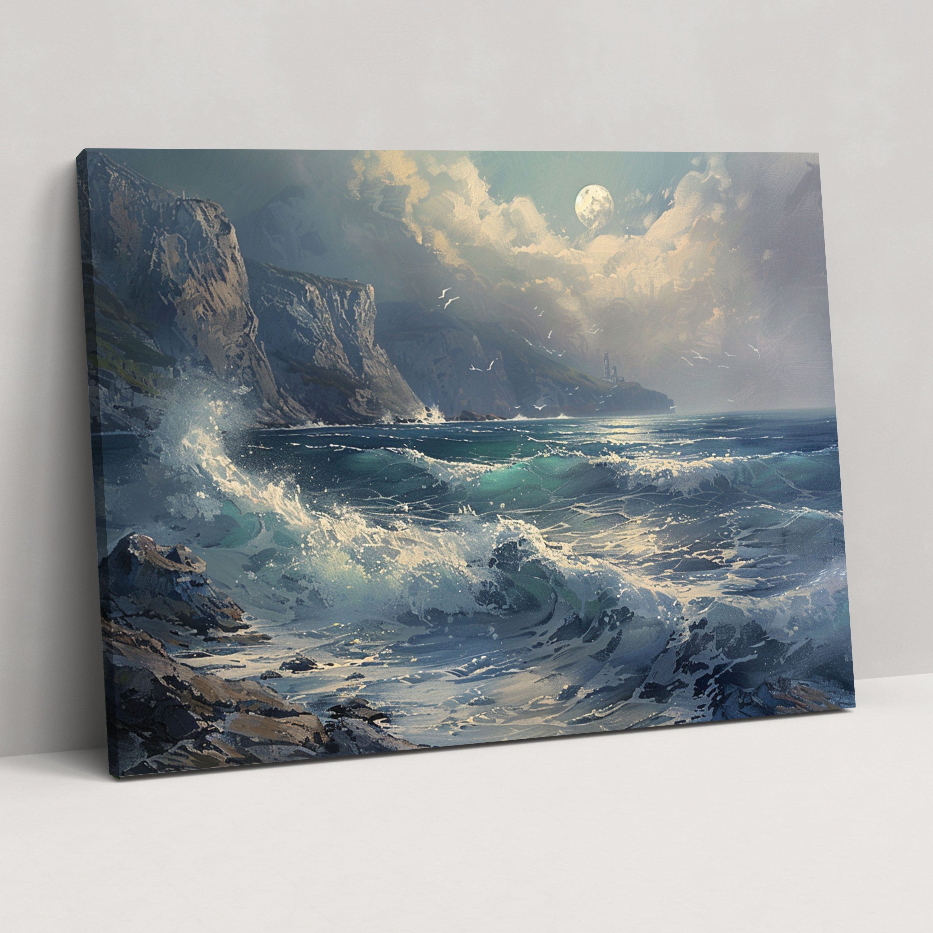 Realism Seascape Canvas Print - Realism, Realism, Canvas Wall Art, Wall Decoration