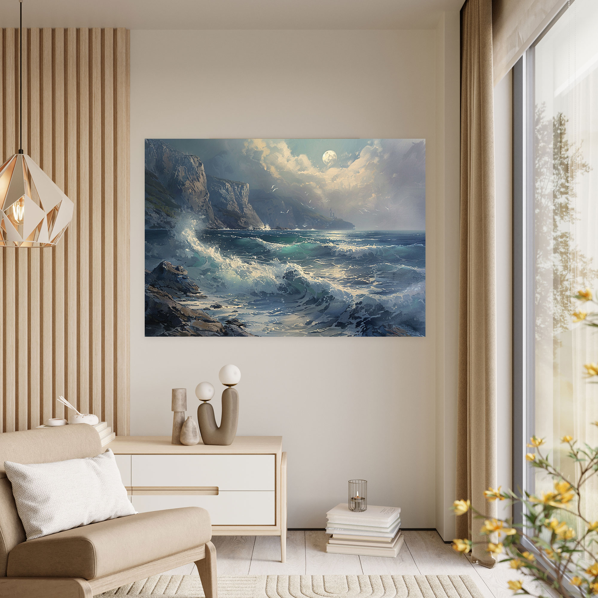Realism Seascape Canvas Print - Realism, Realism, Canvas Wall Art, Wall Decoration