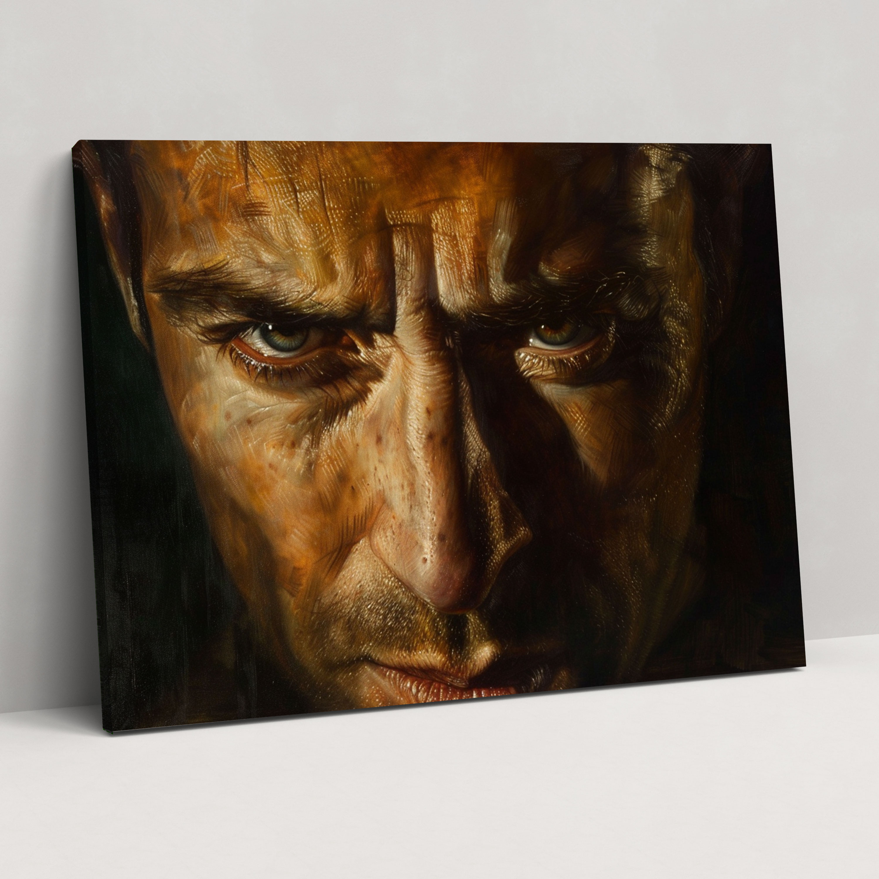 Realism Man Portrait Canvas Print - Realism, Home Decoration, Canvas Print, Wall Decoration