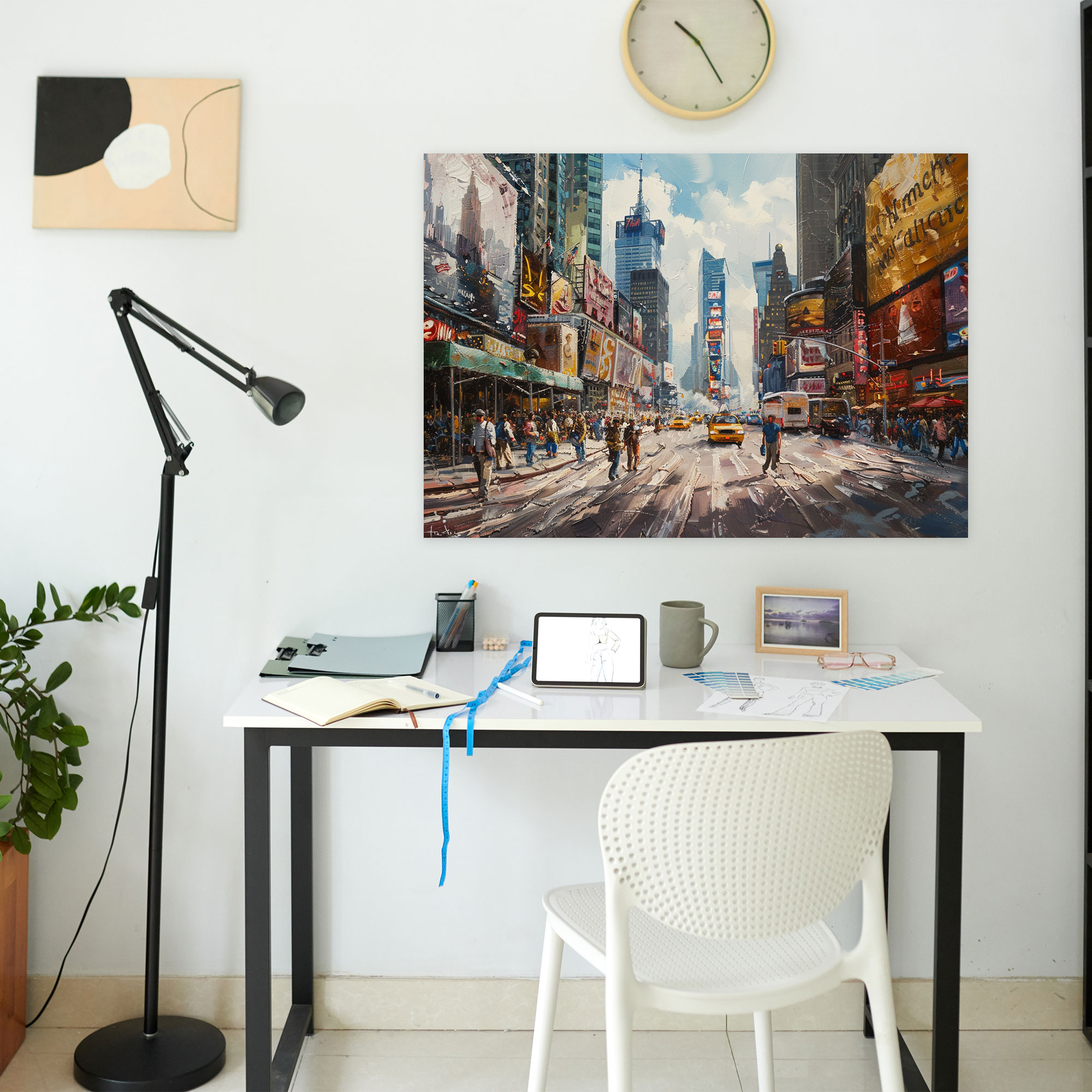 Realism Wall Decoration - City Street - Realism, Home Decoration, Canvas, Wall Art
