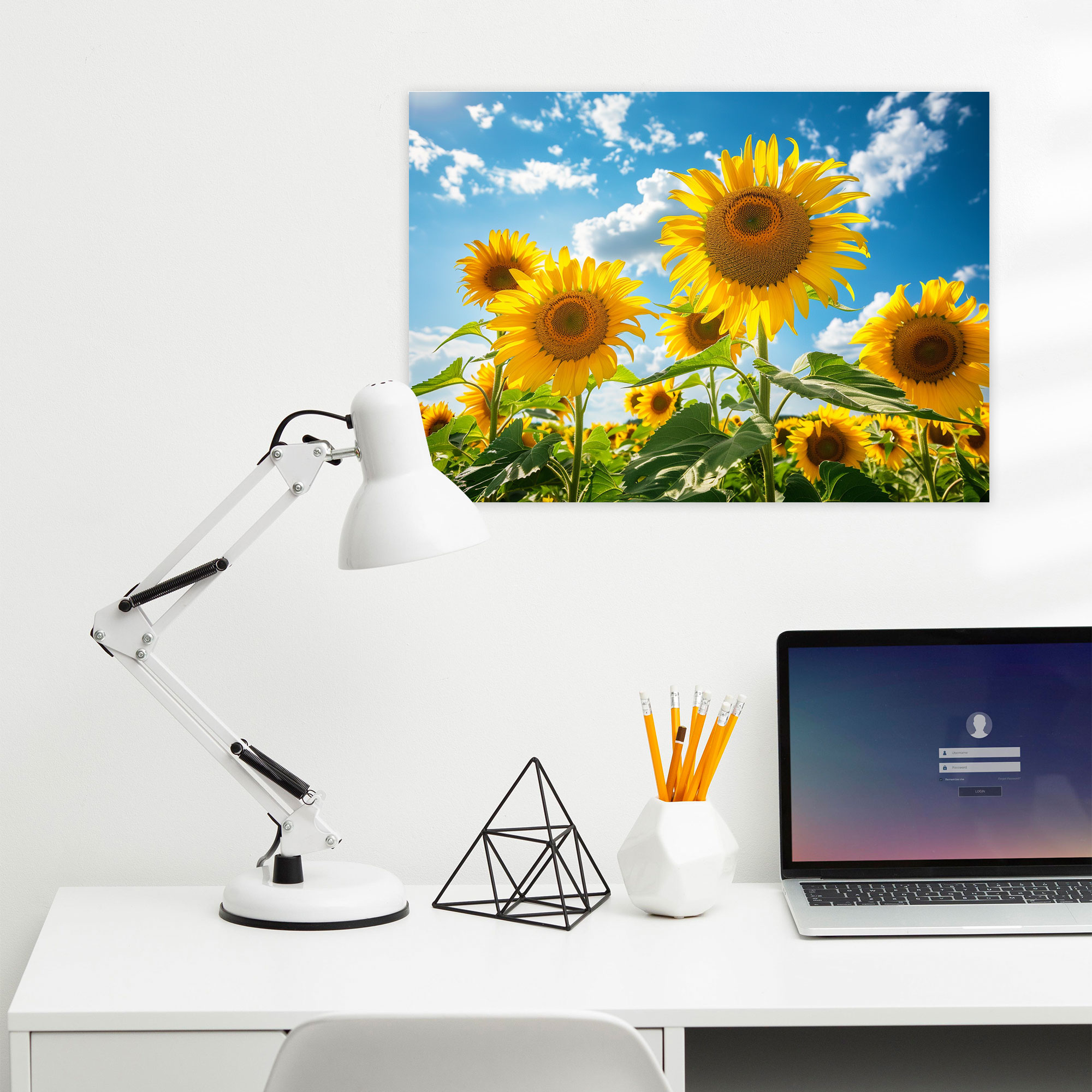Realism Canvas Print - Sunflower Field - Realism, Home Decoration, Realism, Canvas Print