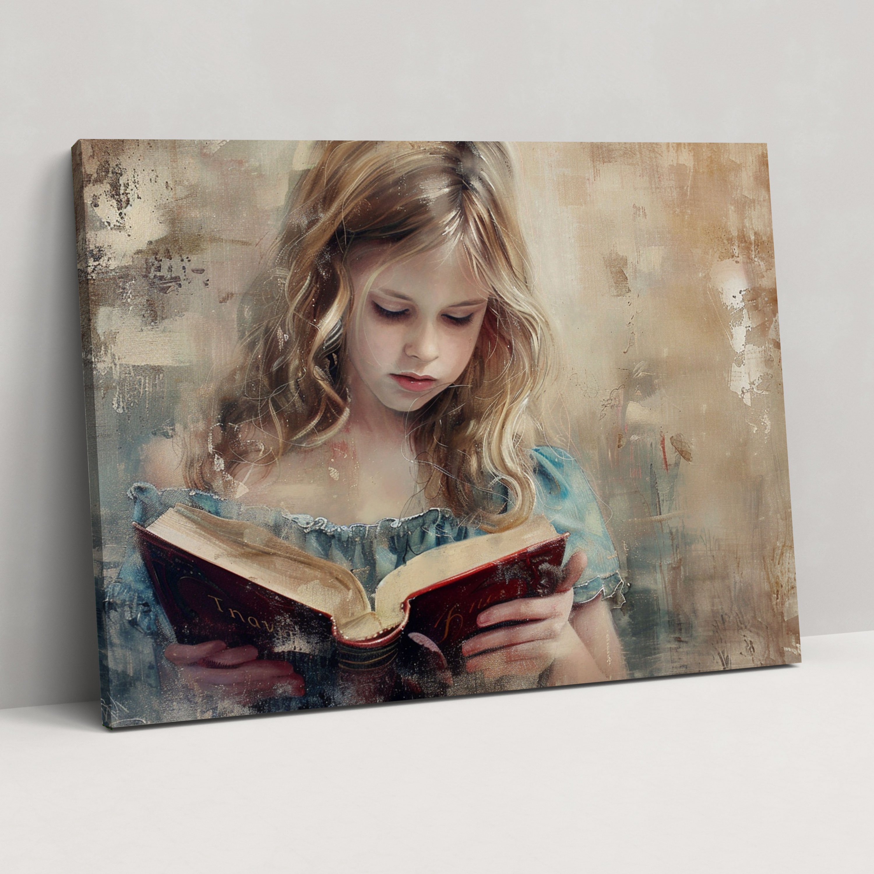 Realism Wall Art - Reading Girl - Realism, Soft Shades, Realism, Girl