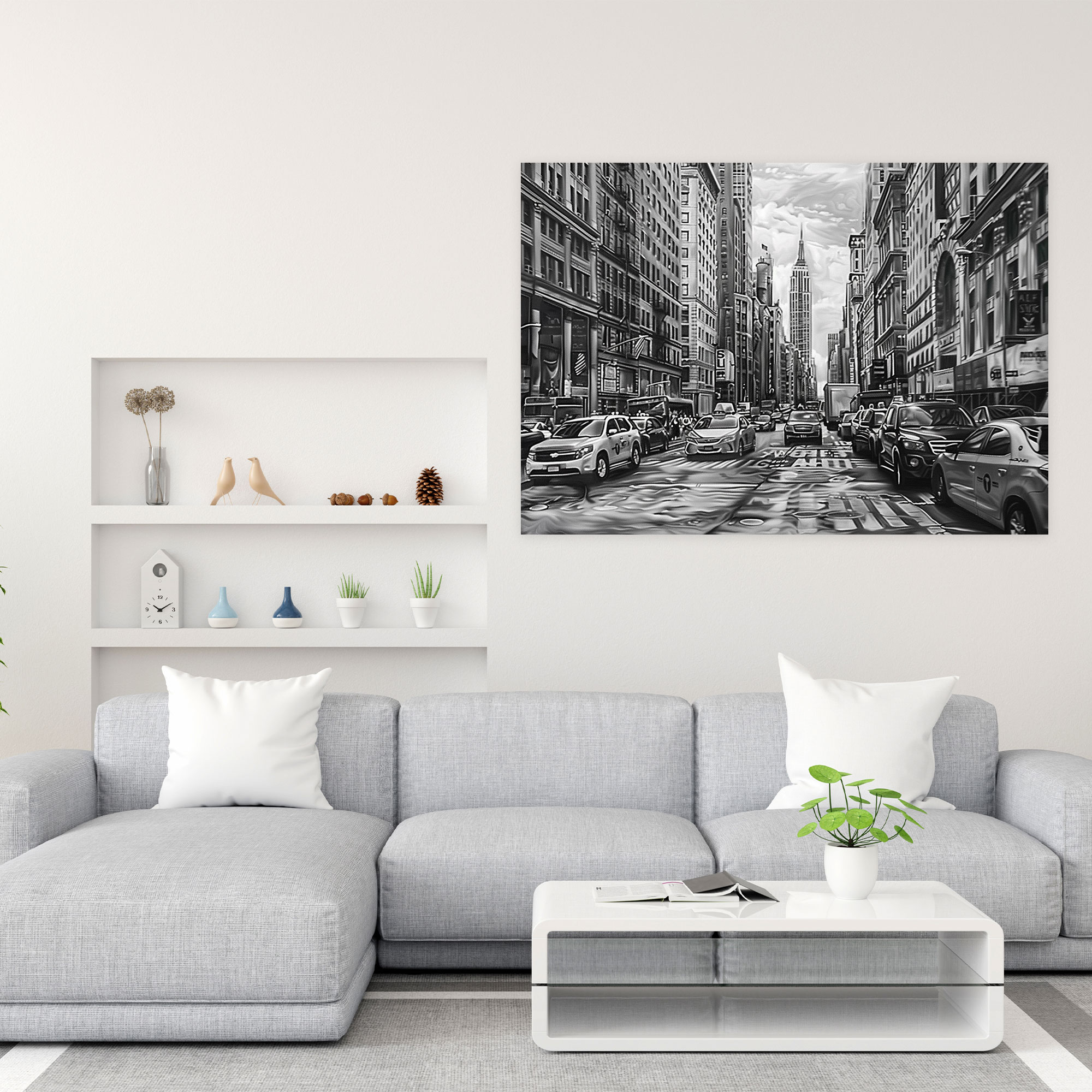 Realism Wall Art - New York City - Realism, Wall Art, Home Decoration, Canvas Wall Art