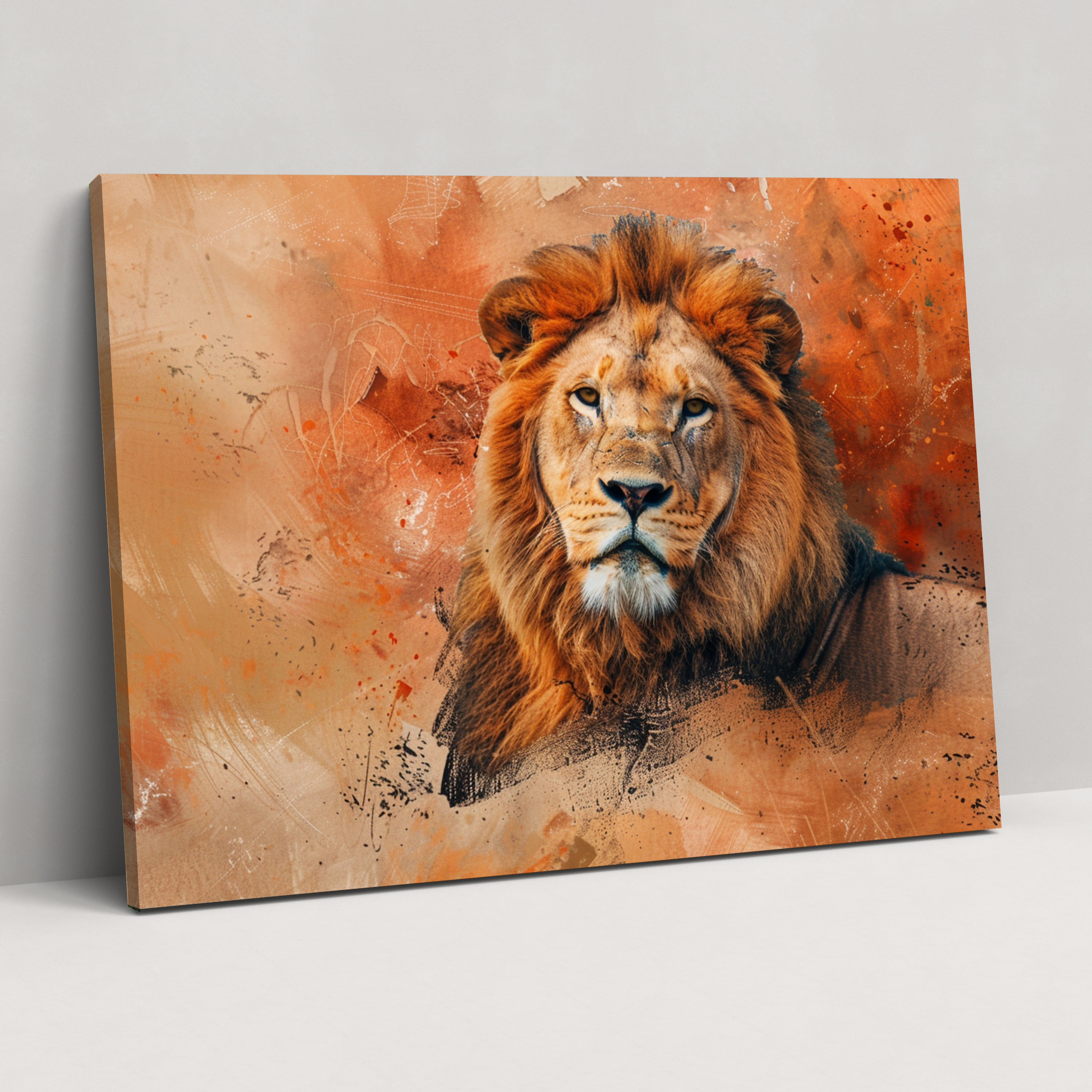 Realism Wall Art - Majestic Lion - Realism, Canvas Print, Wall Art, Canvas