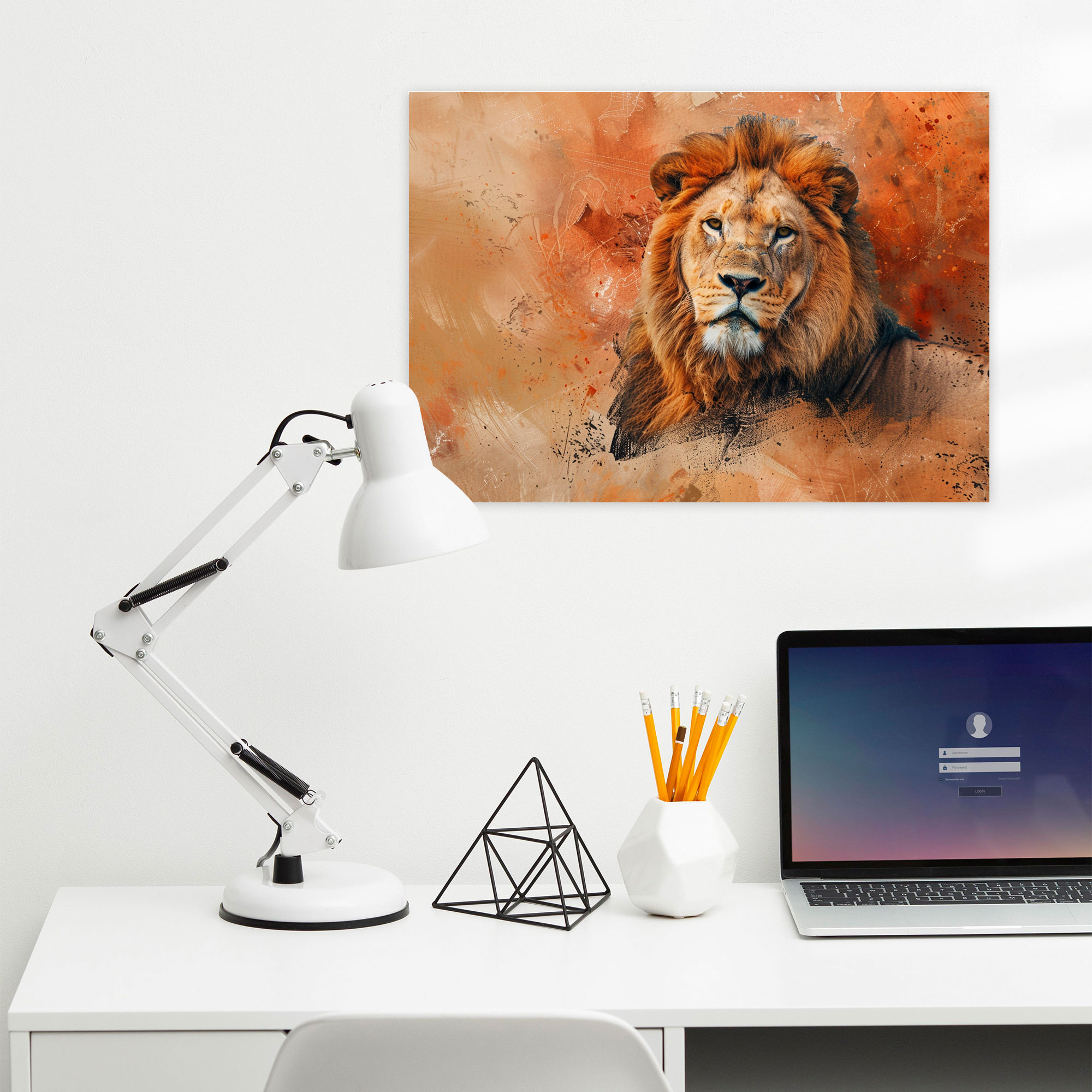 Realism Wall Art - Majestic Lion - Realism, Canvas Print, Wall Art, Canvas