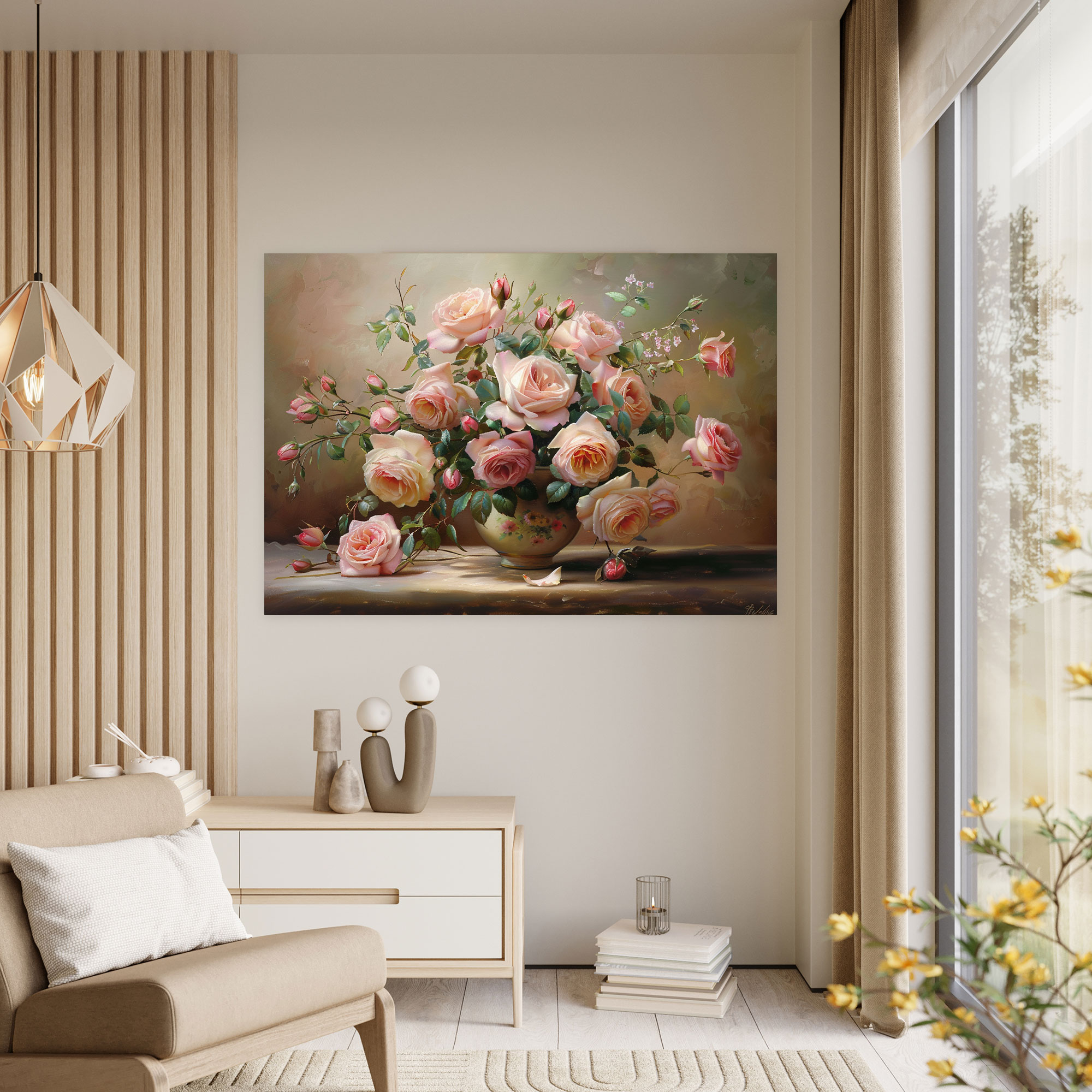 Realism Wall Decoration - Rose Bouquet - Realism, Realism, Floral, Wall Decoration